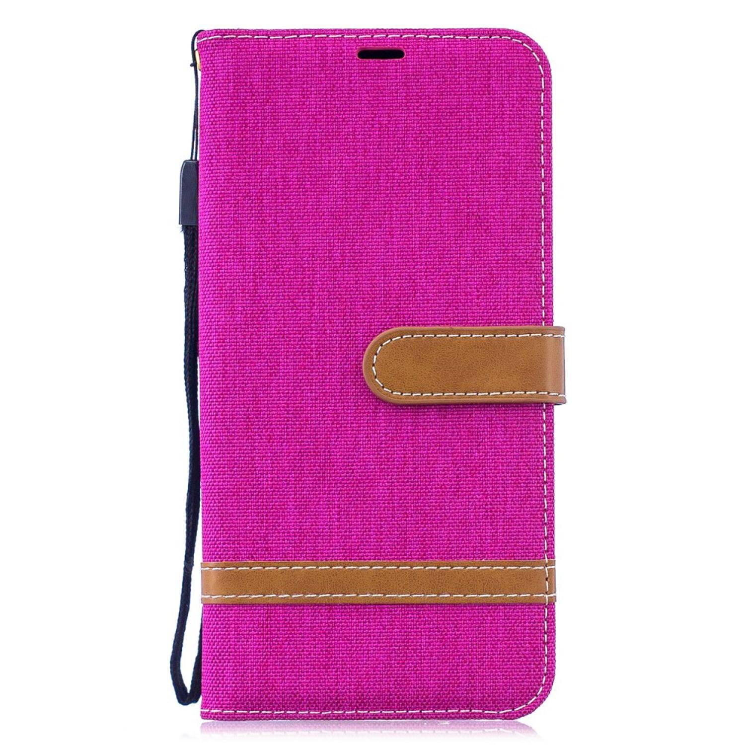 Huawei Y7 (2019) Handyhülle Bookcover Rosa