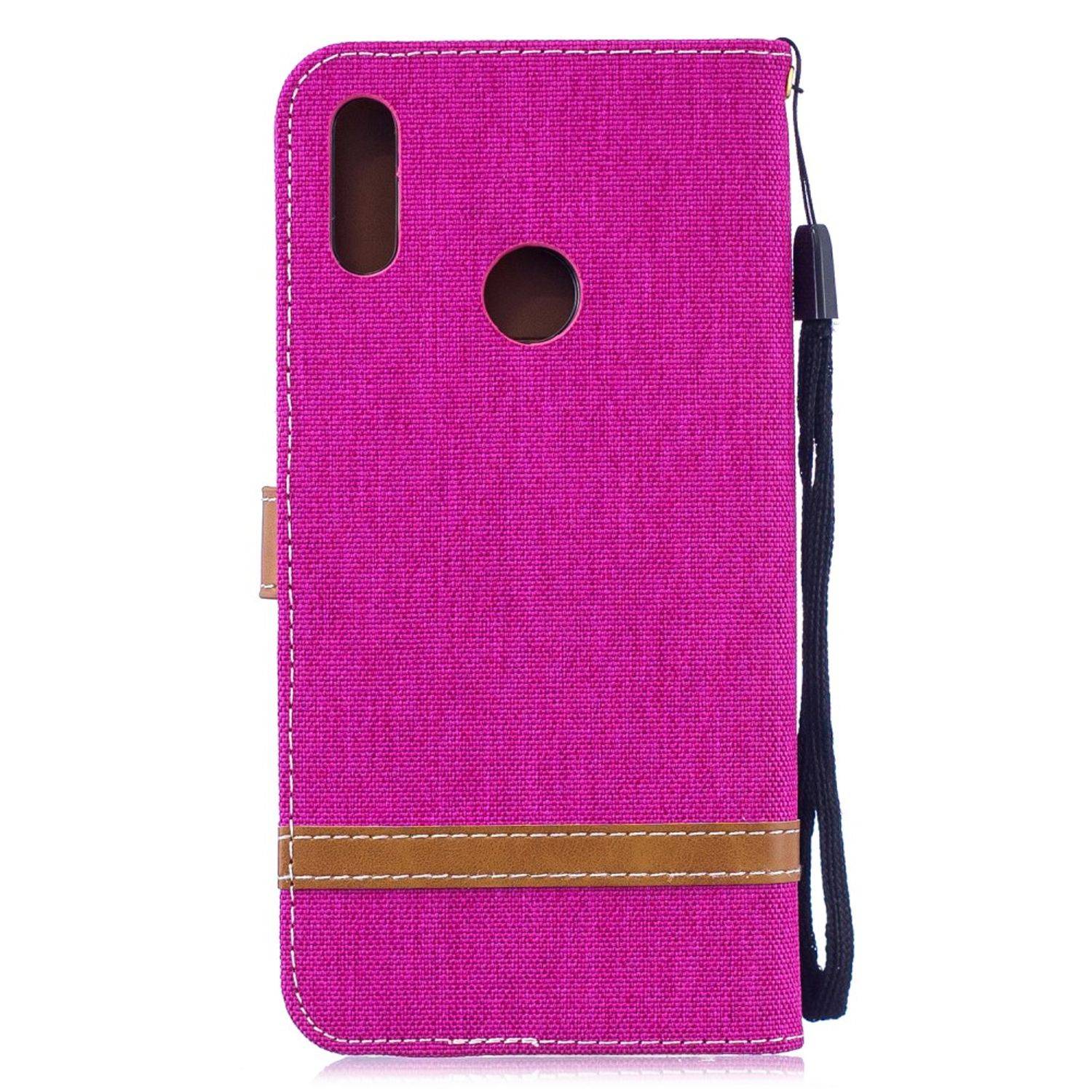 Huawei Y7 (2019) Handyhülle Bookcover Rosa