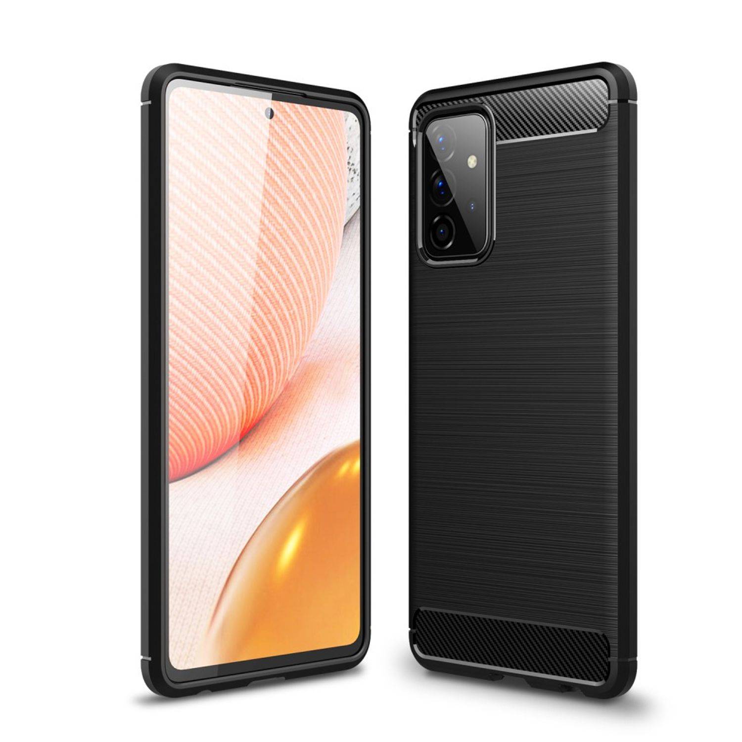 Samsung Galaxy A72 Handyhülle Backcover Schwarz