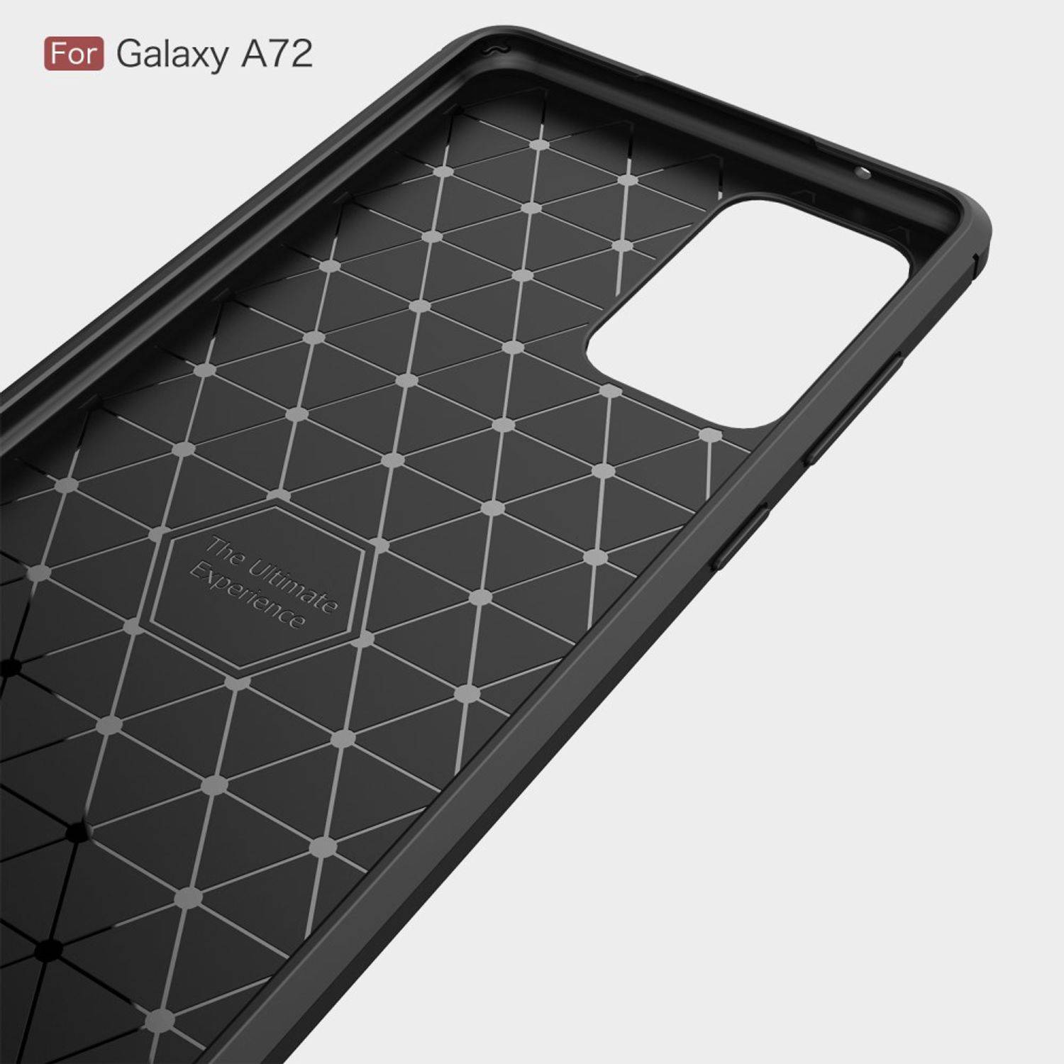 Samsung Galaxy A72 Handyhülle Backcover Schwarz