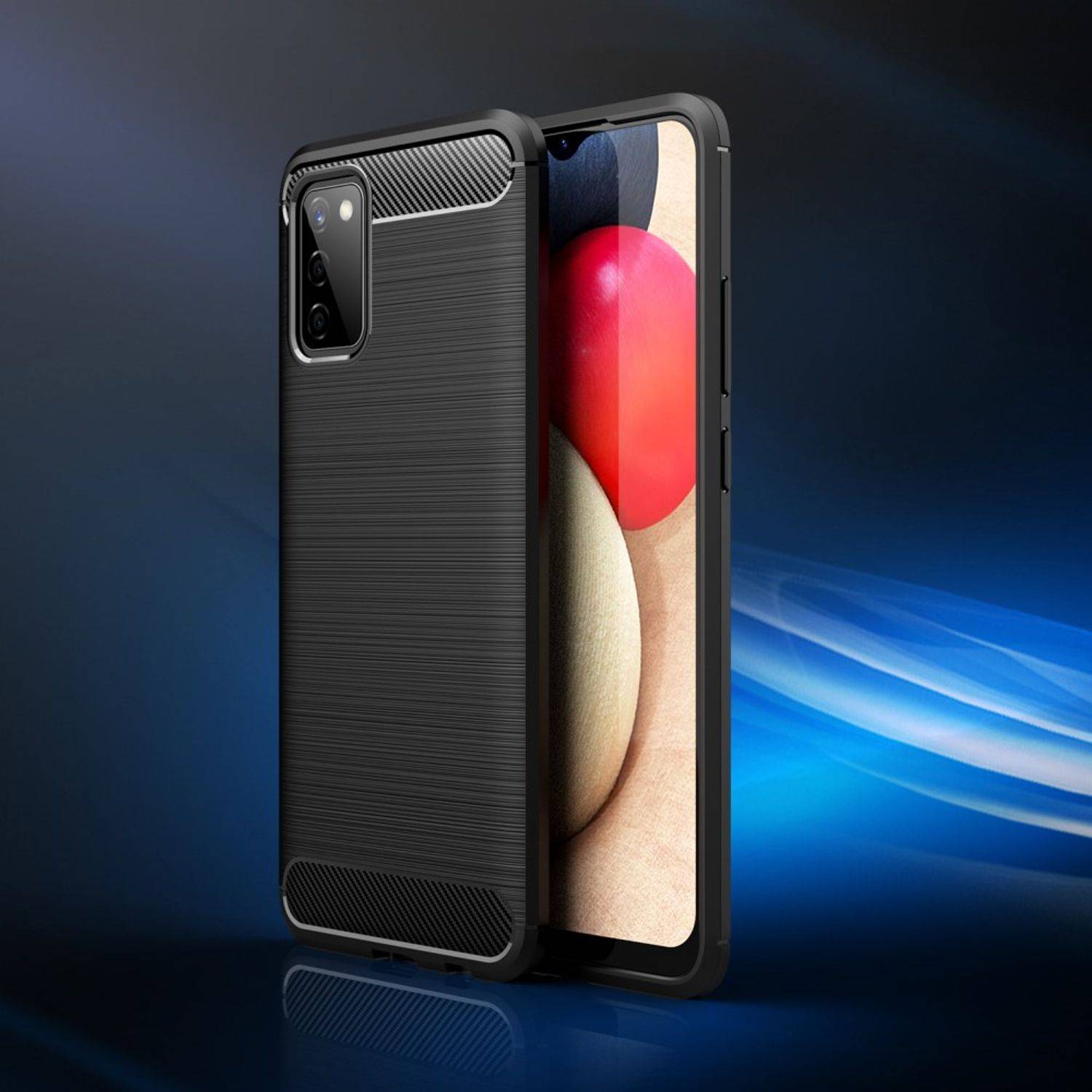 Samsung Galaxy A02s Handyhülle Backcover Schwarz