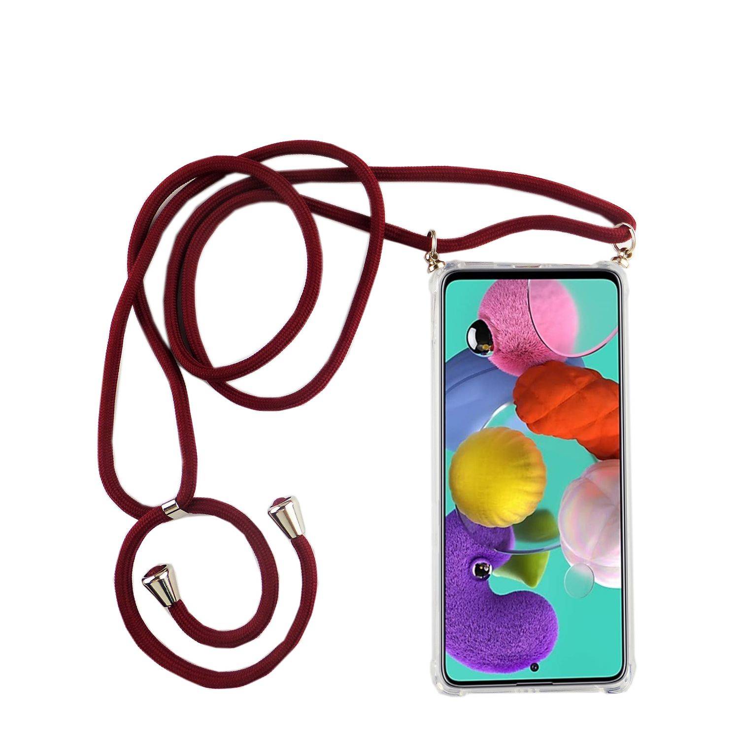 Samsung Galaxy A31 Handykette Handyhülle Umhängetasche Transparent