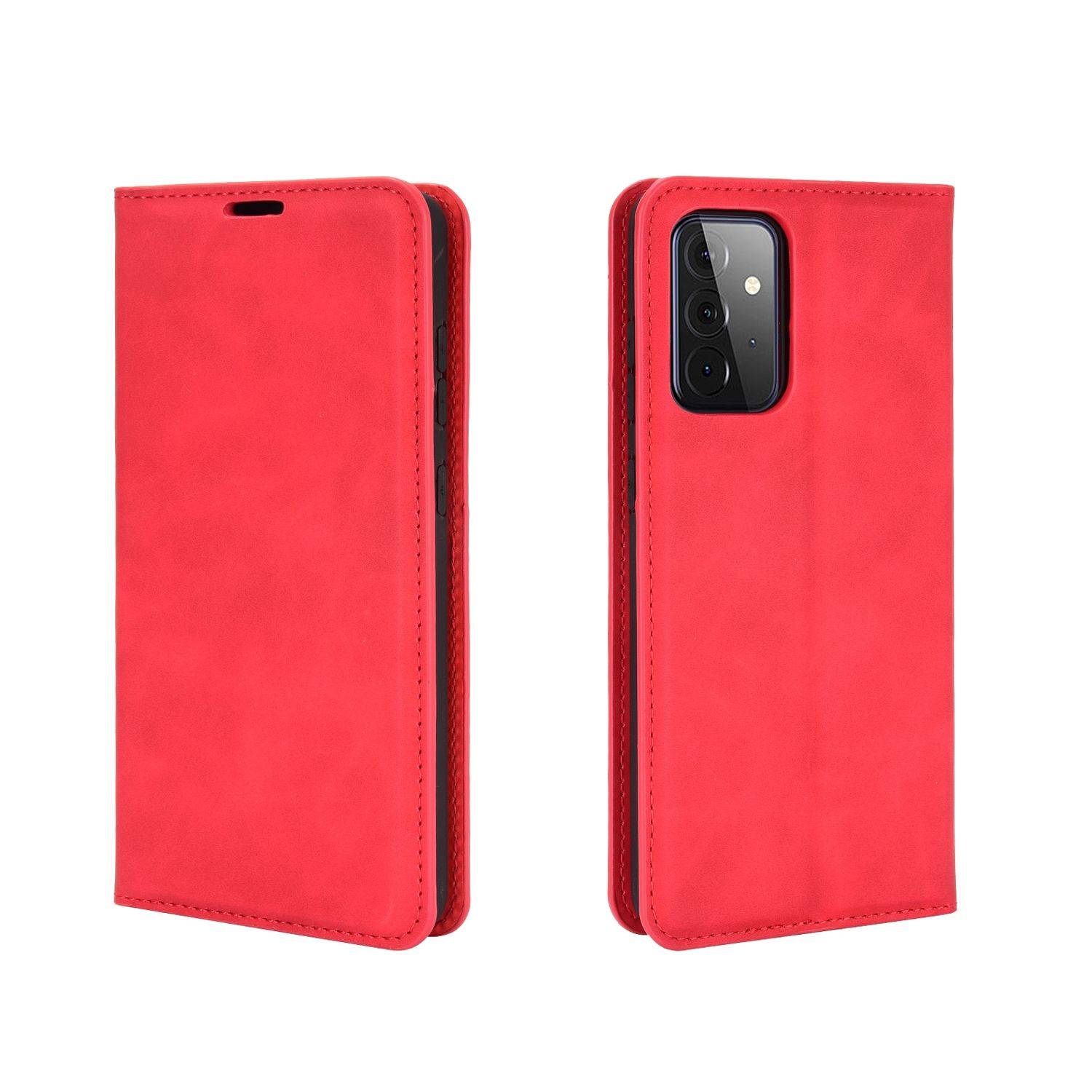 Samsung Galaxy A72 5G Handyhülle Bookcover Rot