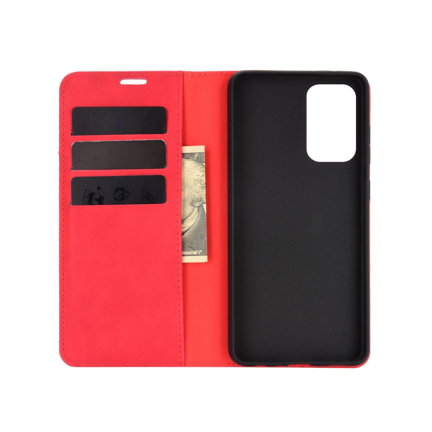 Samsung Galaxy A72 5G Handyhülle Bookcover Rot