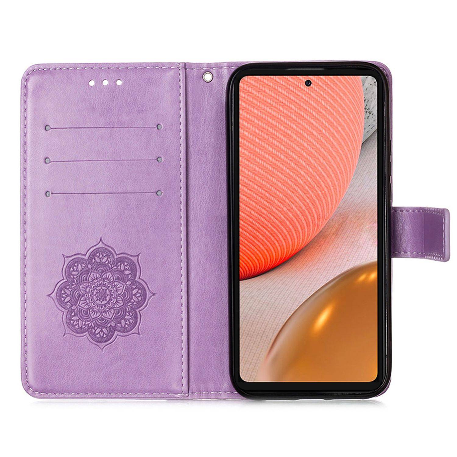 Samsung Galaxy A72 5G Handyhülle Bookcover Violett
