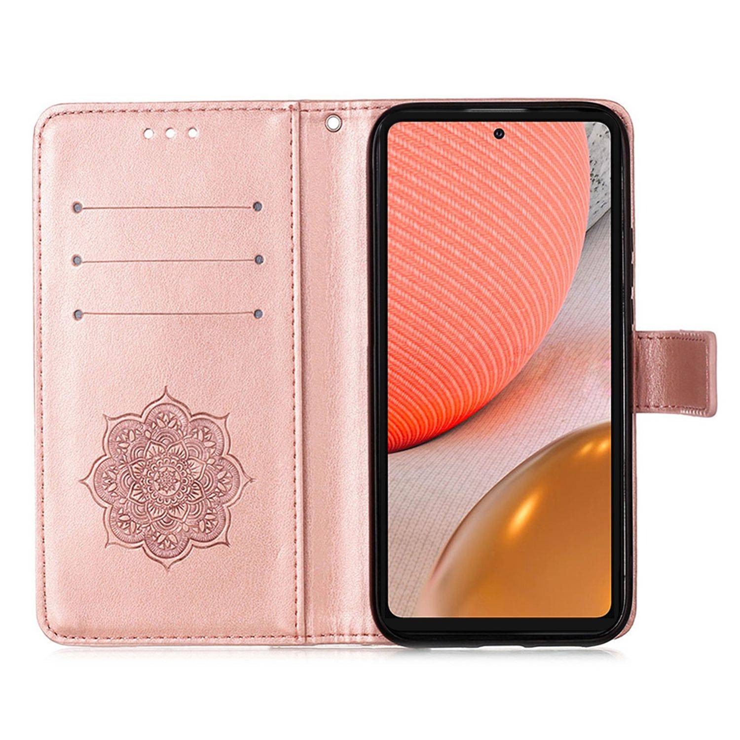 Samsung Galaxy A72 5G Handyhülle Bookcover Rosa