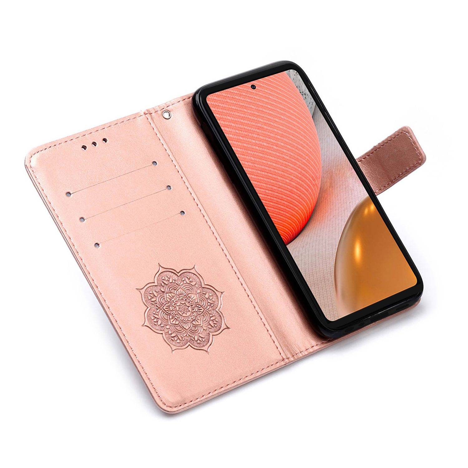 Samsung Galaxy A72 5G Handyhülle Bookcover Rosa