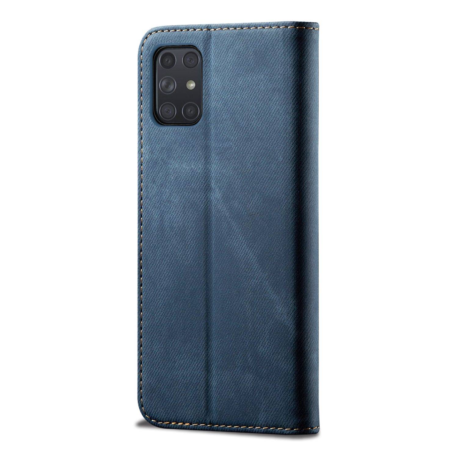Samsung Galaxy A72 5G Handyhülle Bookcover Blau