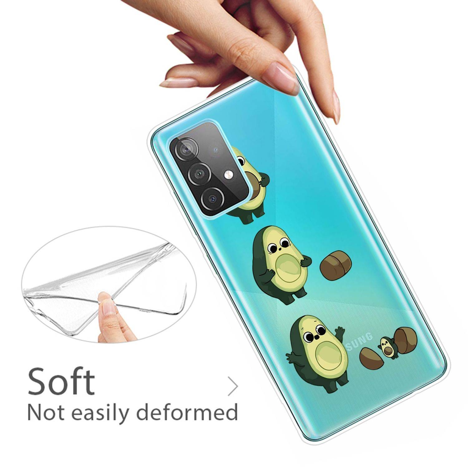 Samsung Galaxy A32 5G Handyhülle Backcover Transparent