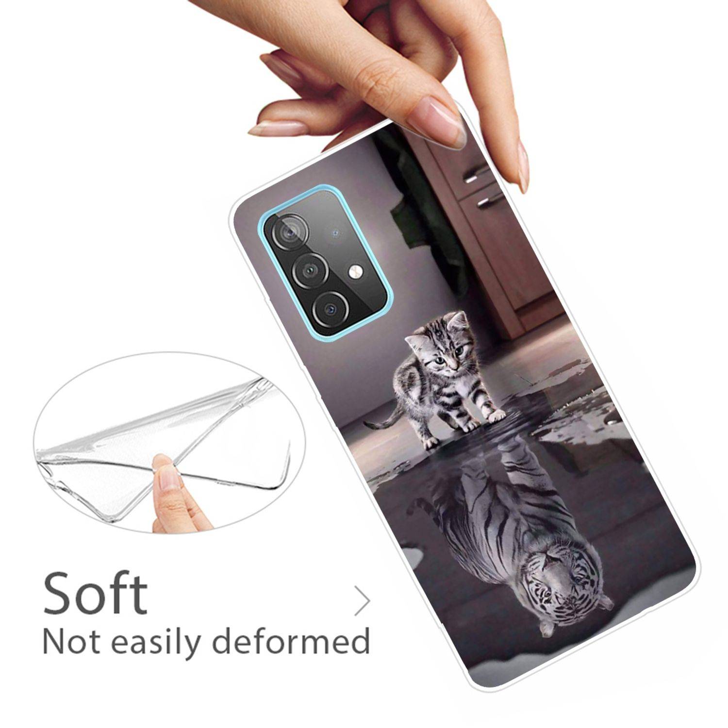 Samsung Galaxy A32 5G Handyhülle Backcover Transparent