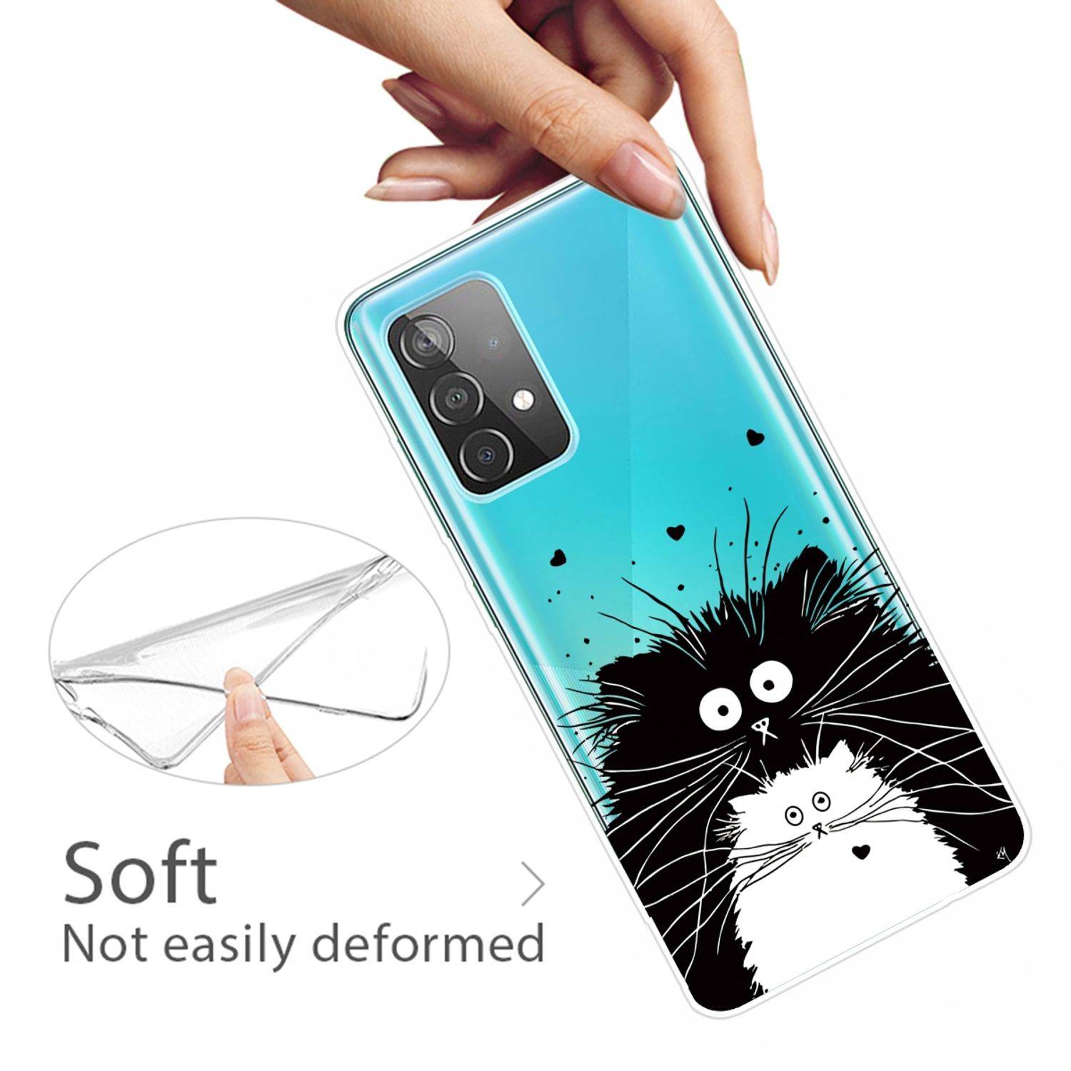 Samsung Galaxy A32 5G Handyhülle Backcover Transparent