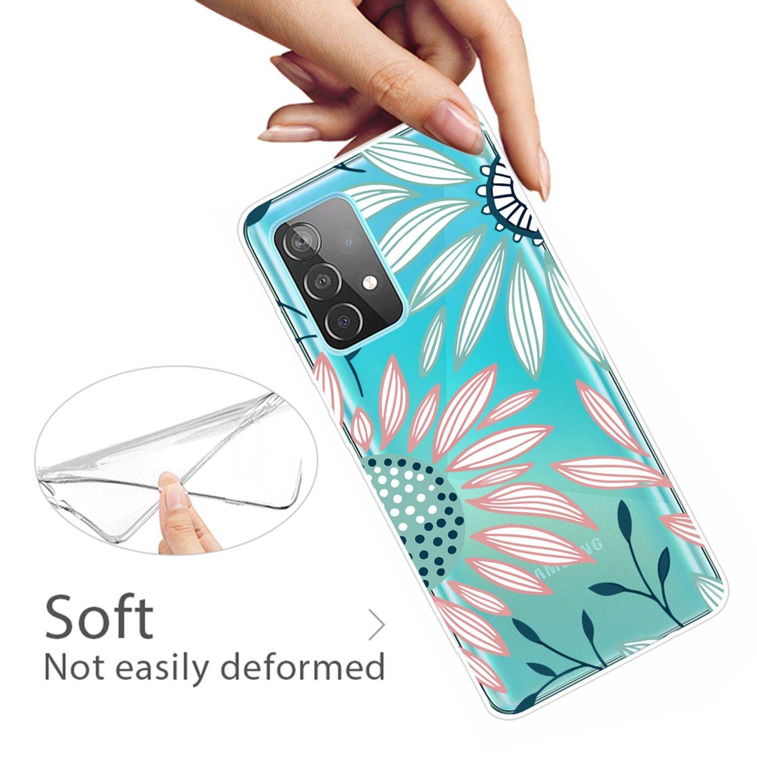Samsung Galaxy A32 5G Handyhülle Backcover Transparent