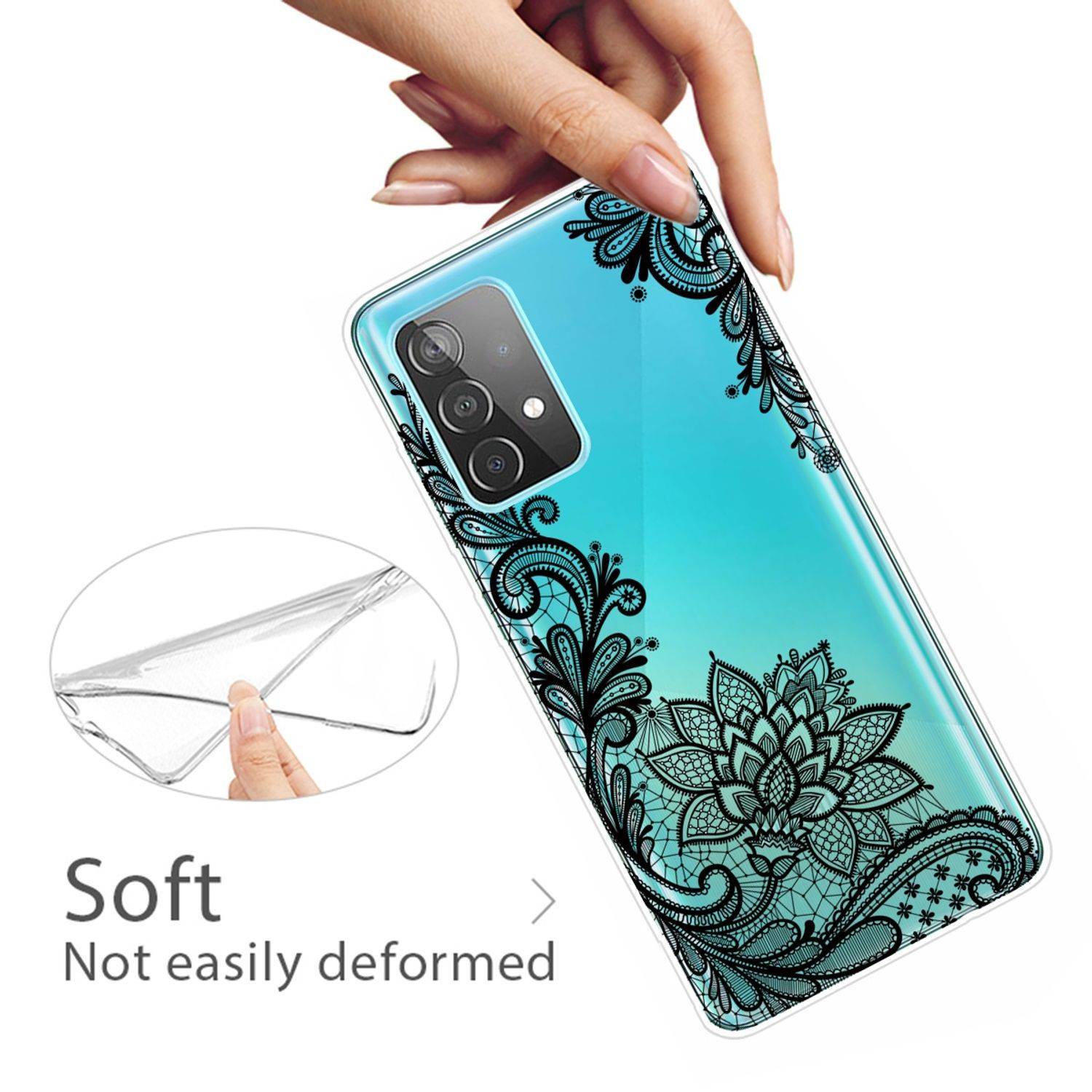 Samsung Galaxy A32 5G Handyhülle Backcover Transparent
