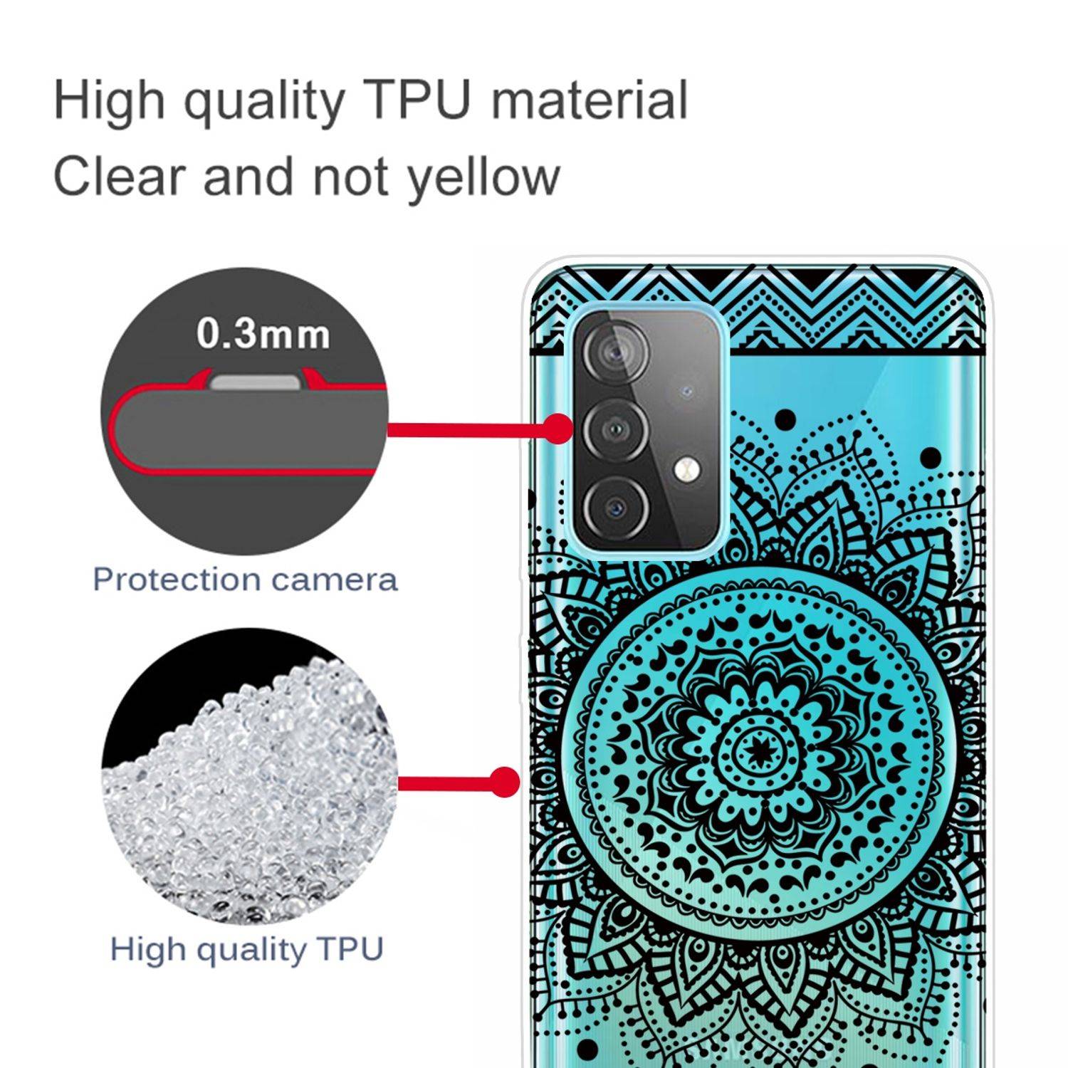 Samsung Galaxy A32 5G Handyhülle Backcover Transparent