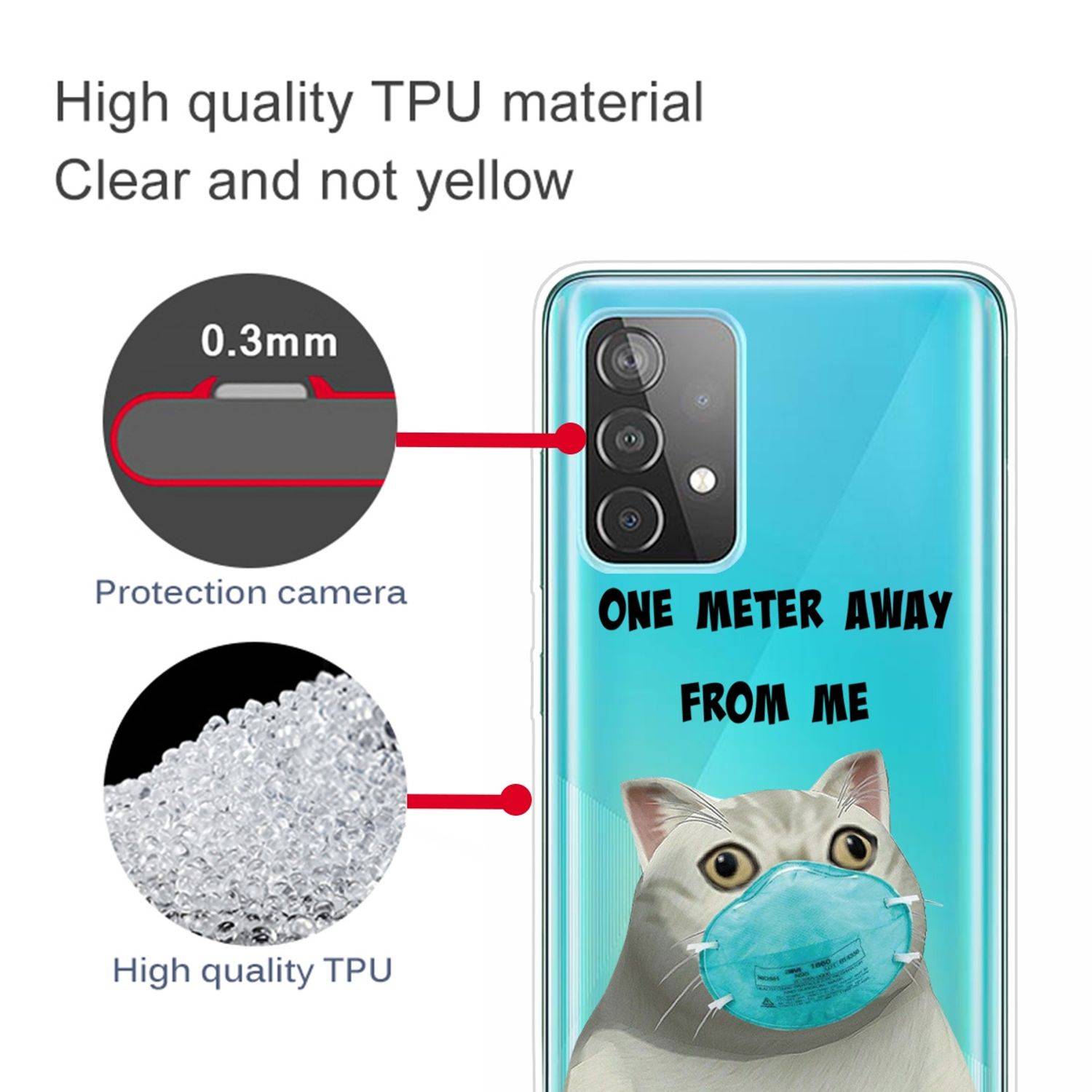 Samsung Galaxy A52 5G Handyhülle Backcover Transparent
