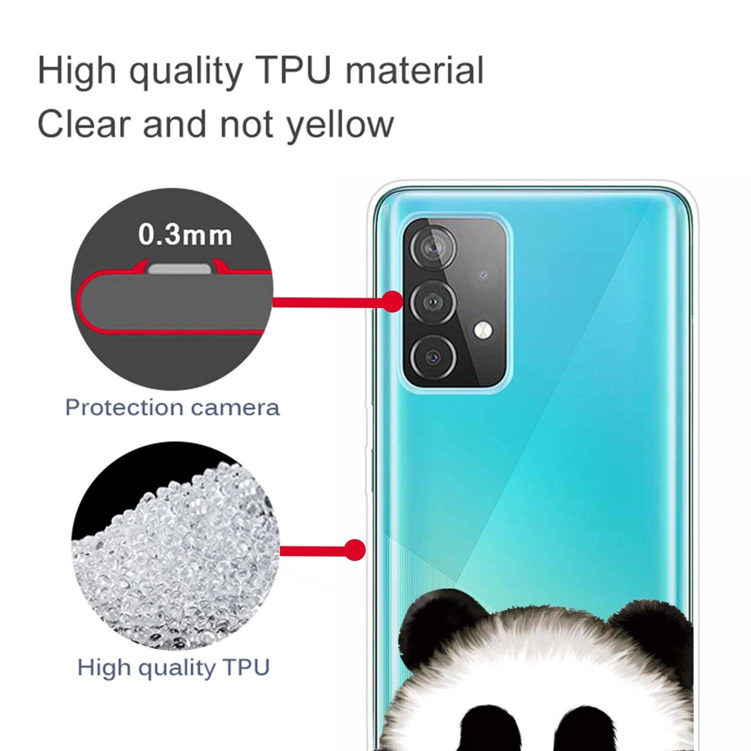 Samsung Galaxy A52 5G Handyhülle Backcover Transparent