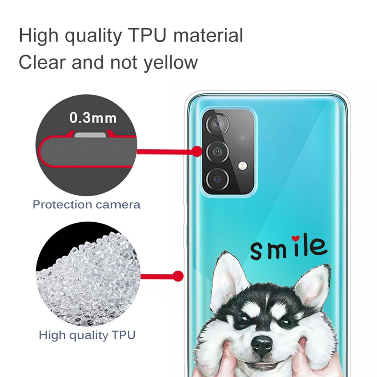 Samsung Galaxy A52 5G Handyhülle Backcover Transparent