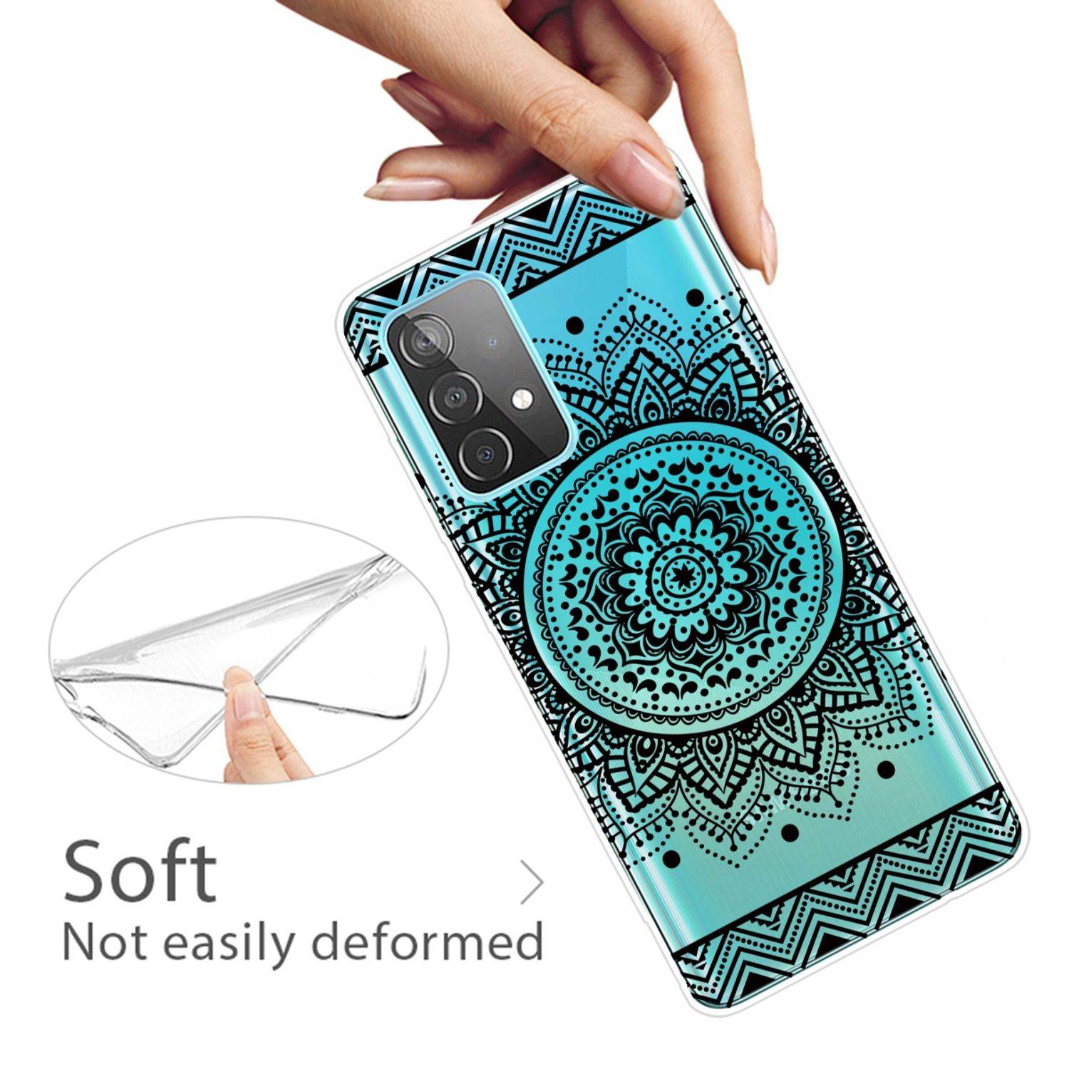 Samsung Galaxy A72 5G Handyhülle Backcover Transparent