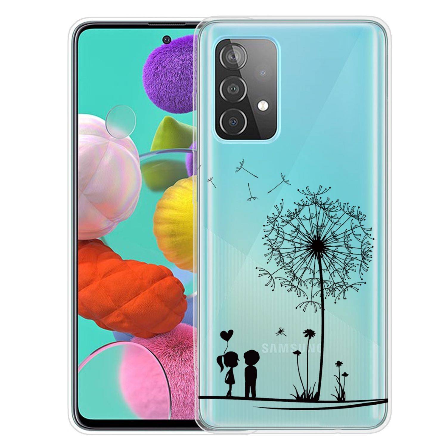 Samsung Galaxy A72 5G Handyhülle Backcover Transparent