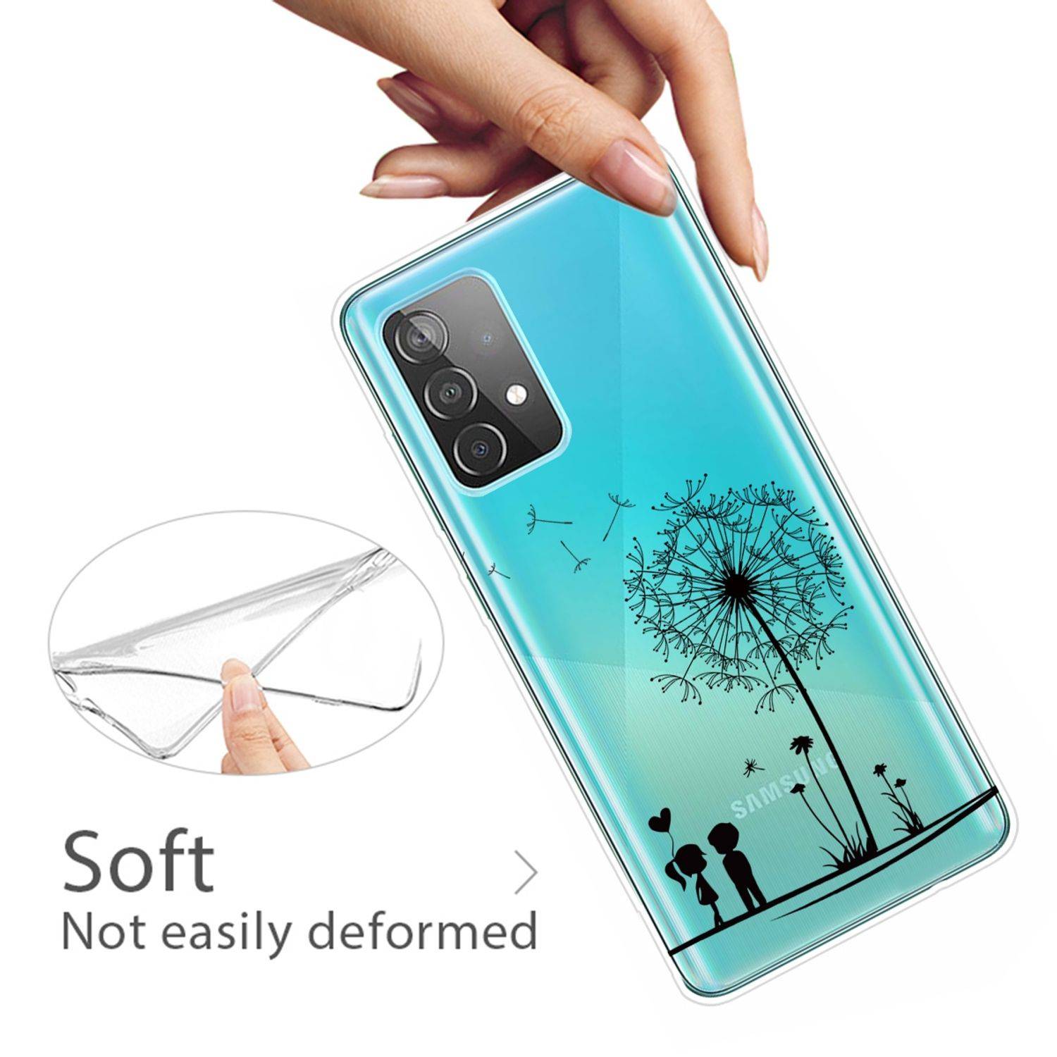 Samsung Galaxy A72 5G Handyhülle Backcover Transparent