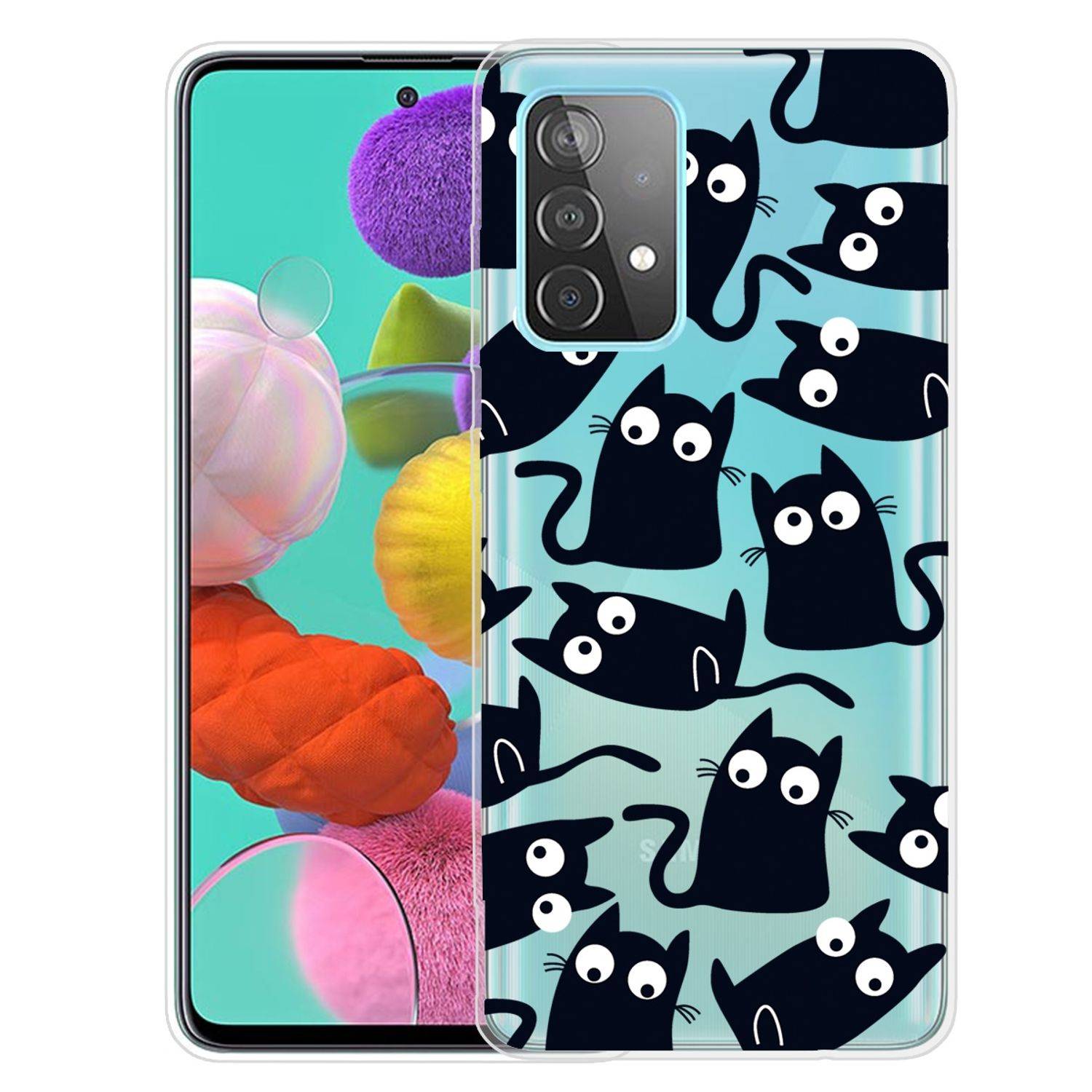Samsung Galaxy A72 5G Handyhülle Backcover Transparent