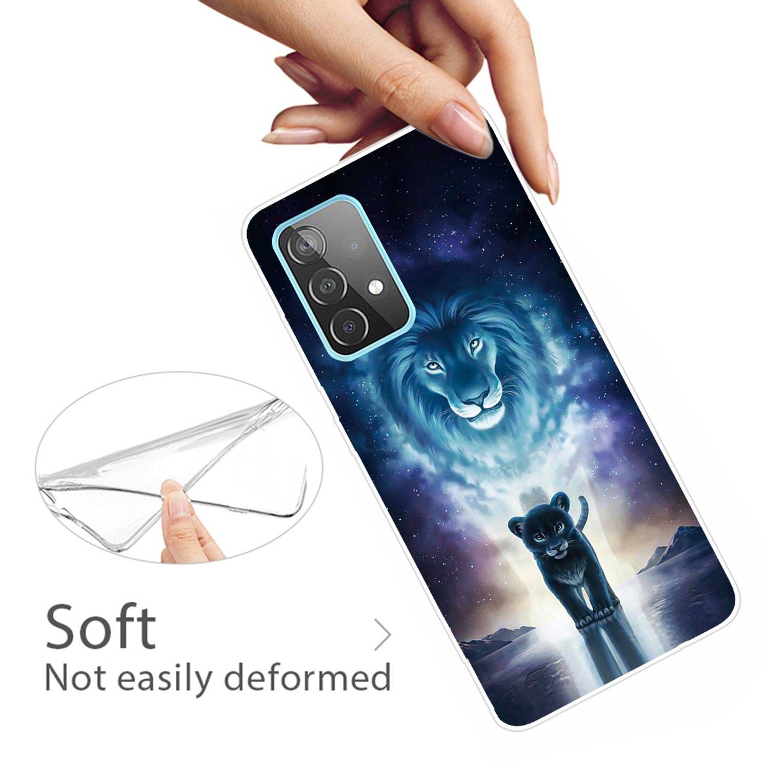 Samsung Galaxy A72 5G Handyhülle Backcover Transparent