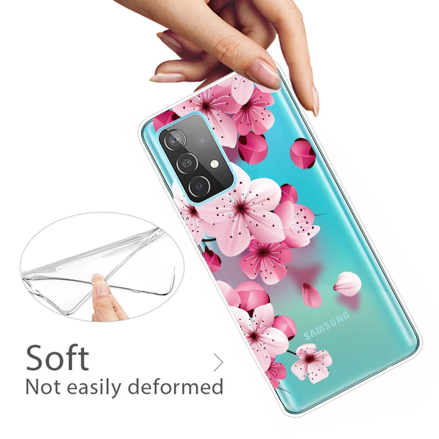 Samsung Galaxy A72 5G Handyhülle Backcover Transparent