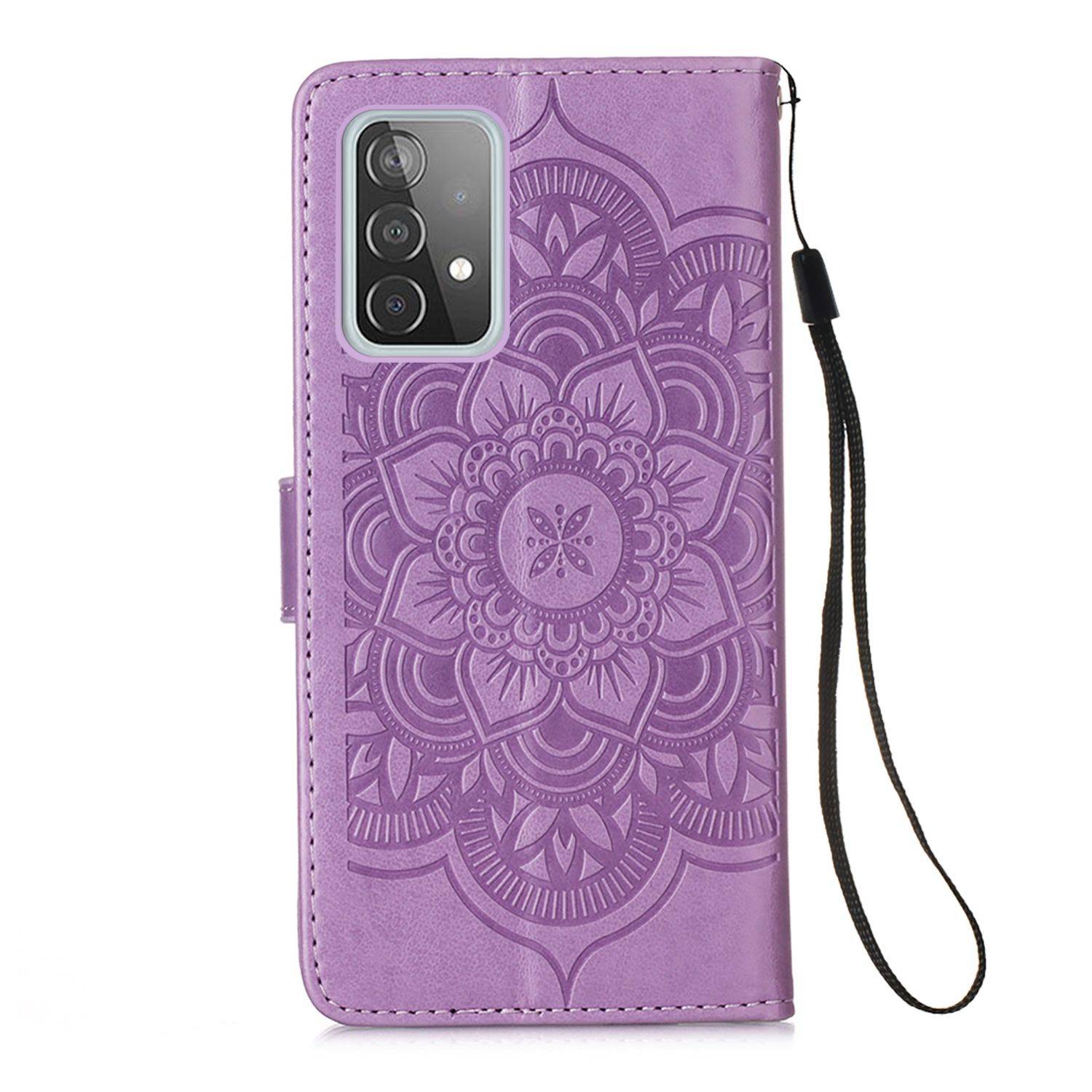 Samsung Galaxy A52 5G Handyhülle Bookcover Violett