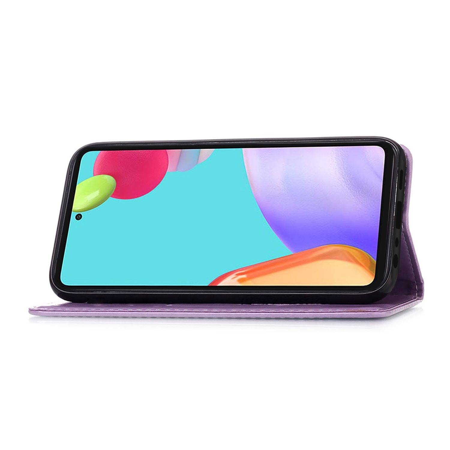 Samsung Galaxy A52 5G Handyhülle Bookcover Violett