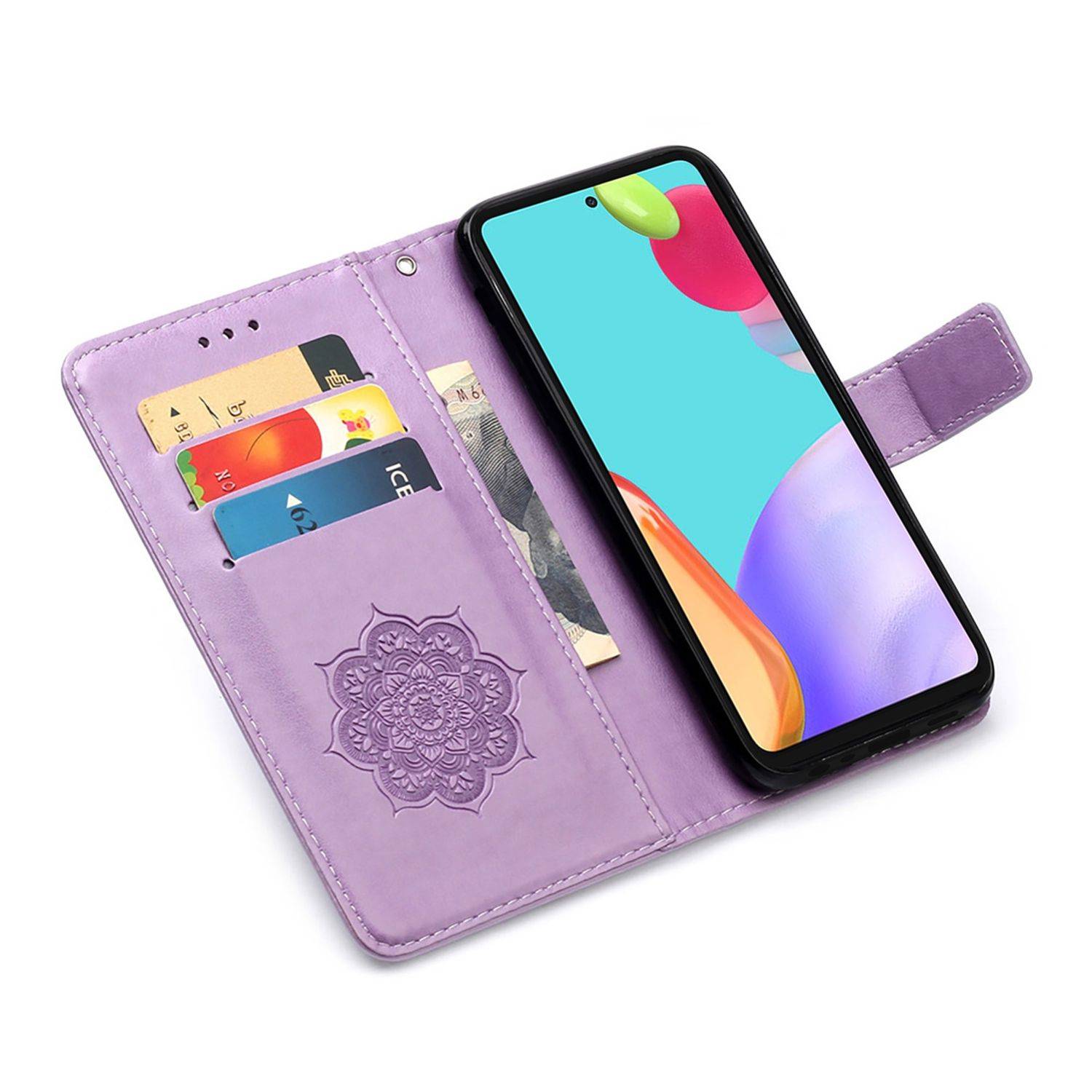 Samsung Galaxy A52 5G Handyhülle Bookcover Violett