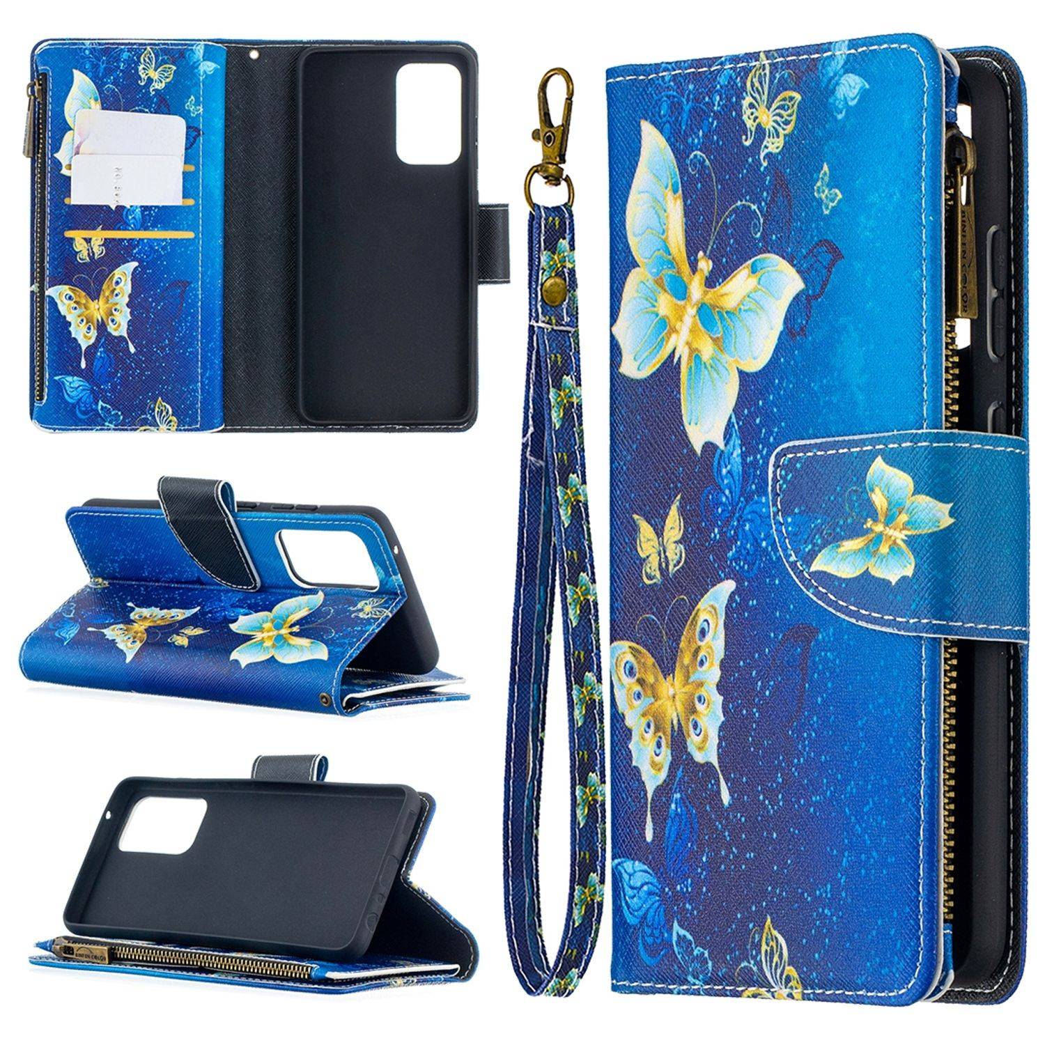Hülle kompatibel mit Samsung Galaxy A52 4G / 5G / A52s Kunstleder Handyhülle - Handy Case Blau