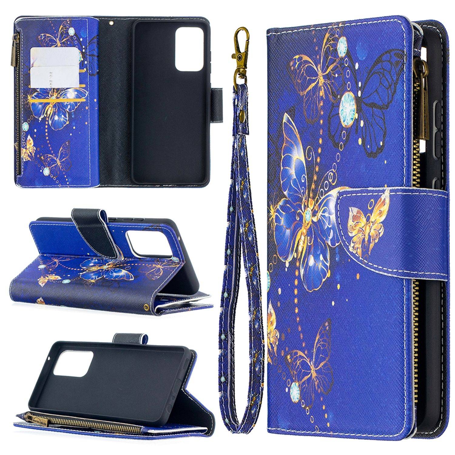 Hülle kompatibel mit Samsung Galaxy A52 4G / 5G / A52s Kunstleder Handyhülle - Handy Case Violett