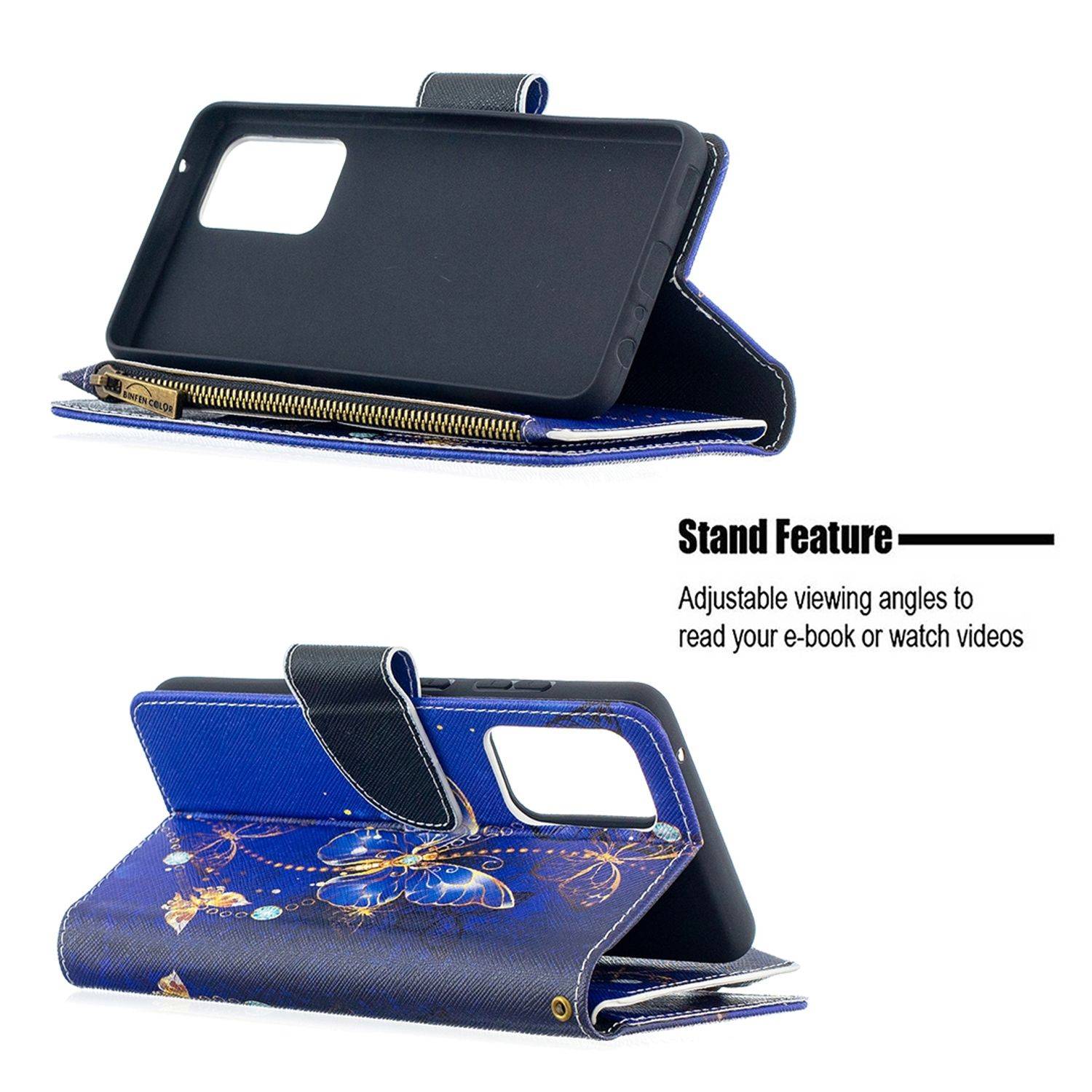 Hülle kompatibel mit Samsung Galaxy A52 4G / 5G / A52s Kunstleder Handyhülle - Handy Case Violett