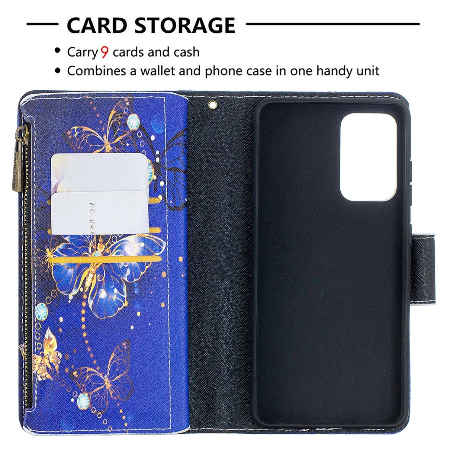 Hülle kompatibel mit Samsung Galaxy A52 4G / 5G / A52s Kunstleder Handyhülle - Handy Case Violett