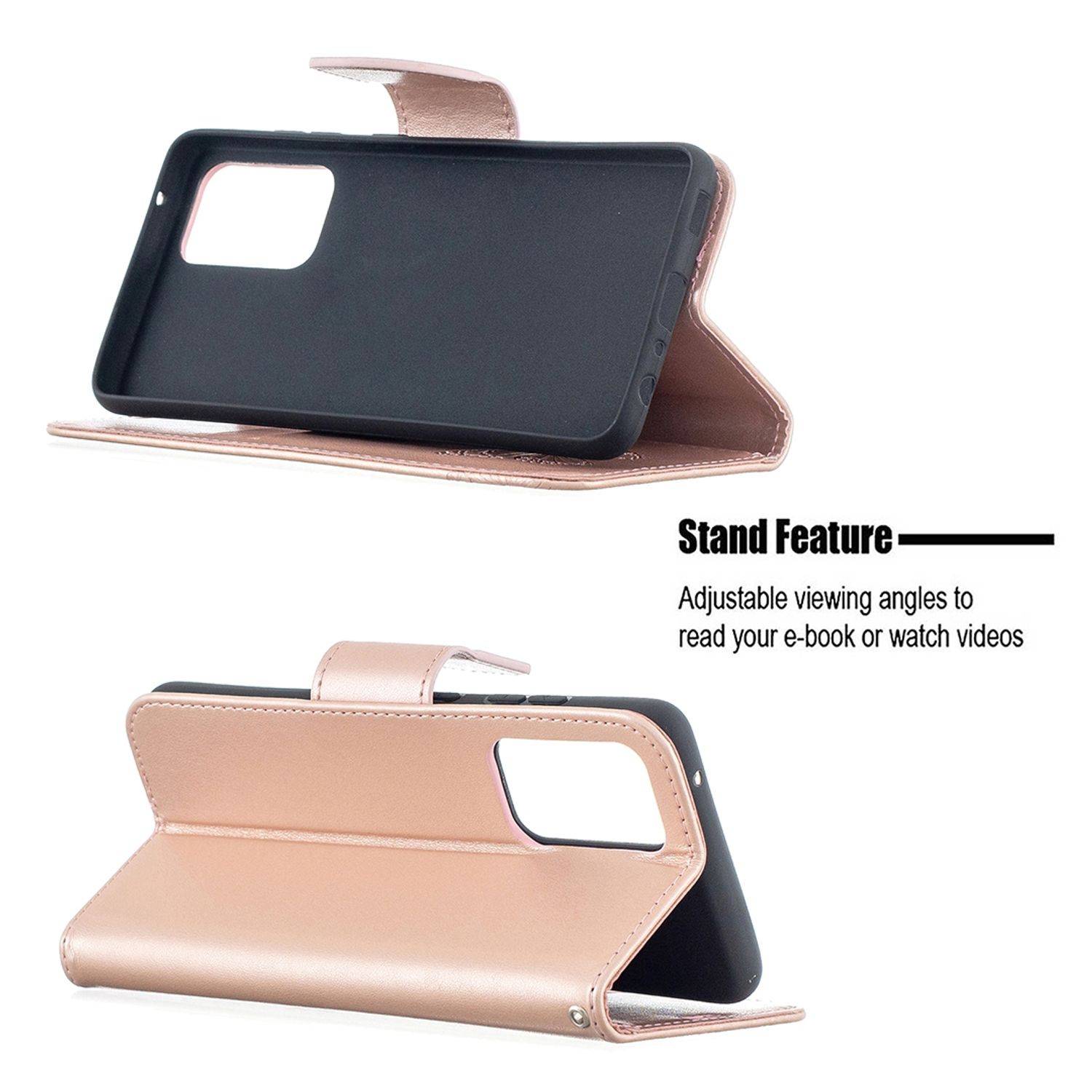 Samsung Galaxy A52 5G Handyhülle Bookcover Rosa
