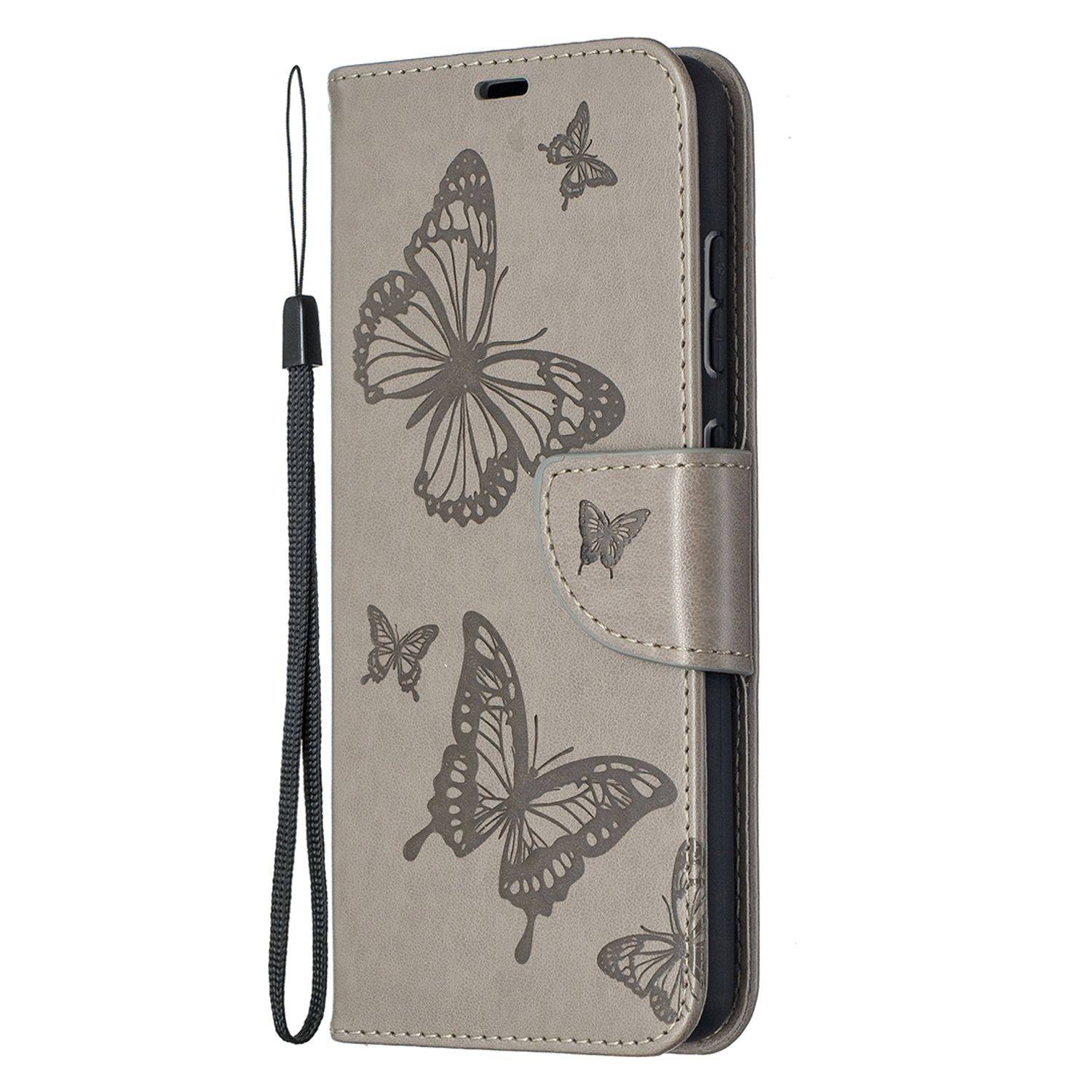 Samsung Galaxy A52 5G Handyhülle Bookcover Grau