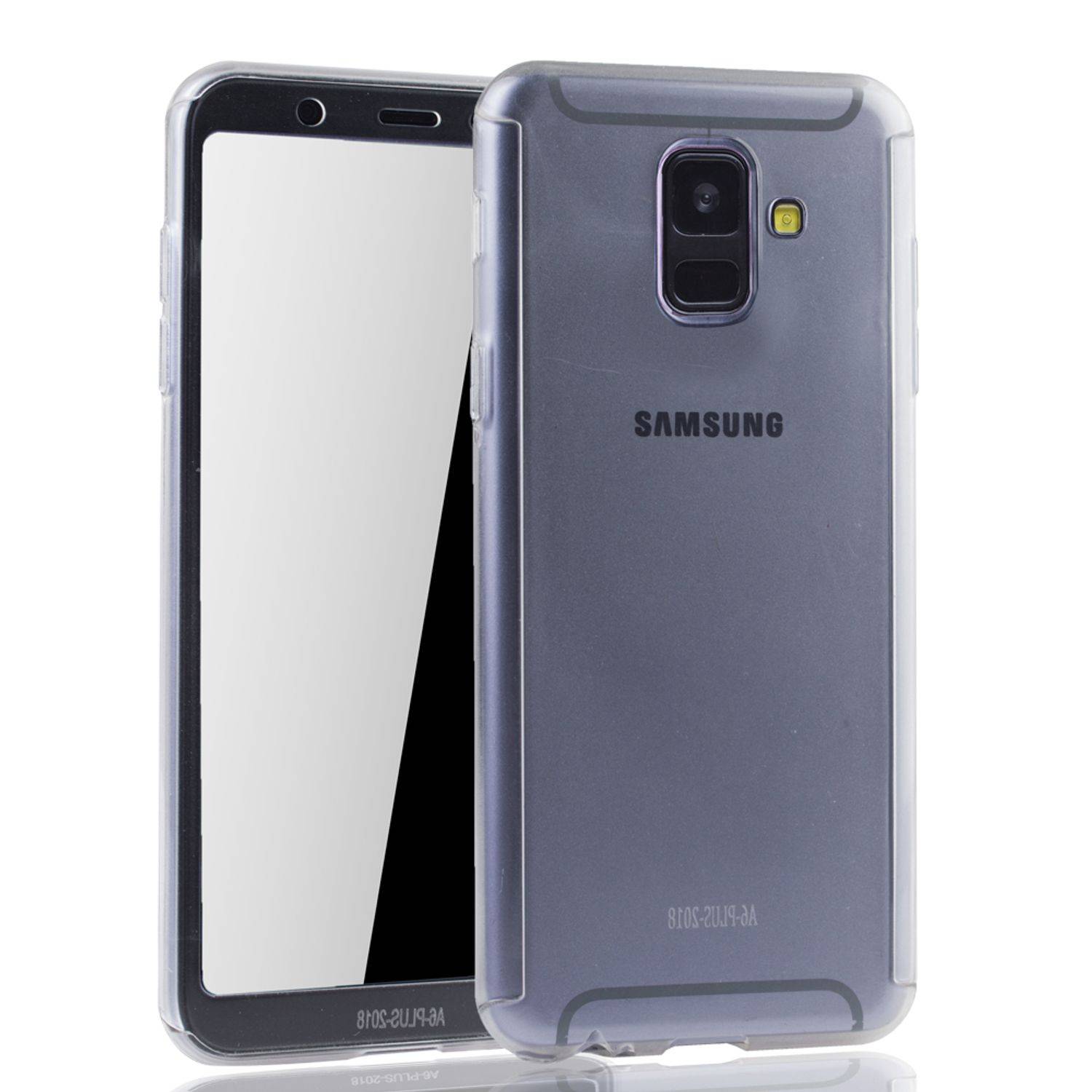 Samsung Galaxy A6 (2018) Handyhülle 360 Grad Schutz Full Cover Transparent