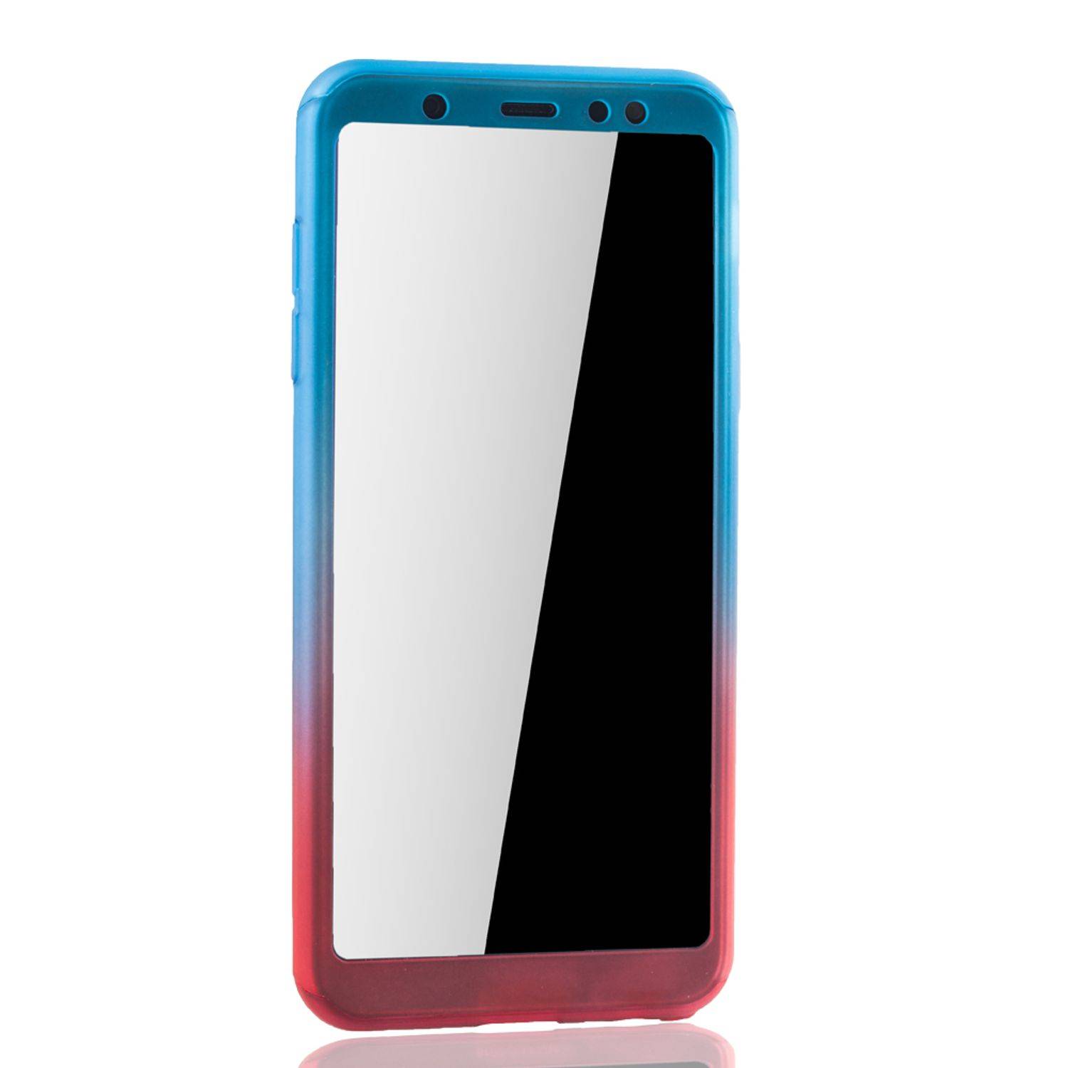 Samsung Galaxy A6 (2018) Handyhülle 360 Grad Schutz Full Cover Mehrfarbig