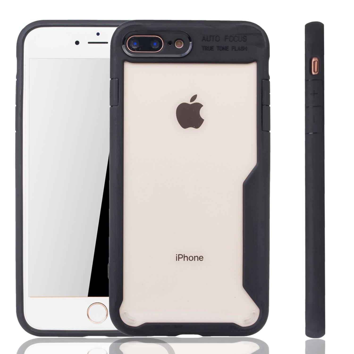 Apple iPhone 7 Plus / 8 Plus Handyhülle Backcover Schwarz