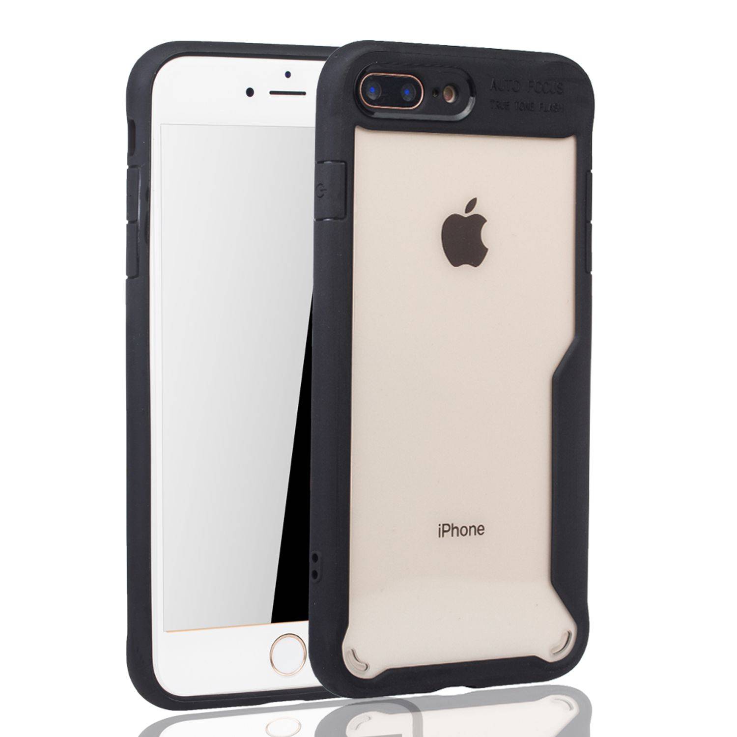 Apple iPhone 7 Plus / 8 Plus Handyhülle Backcover Schwarz