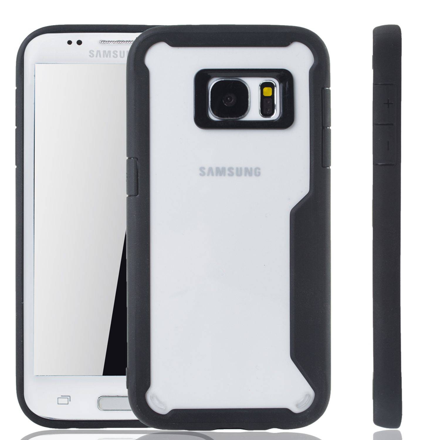 Samsung Galaxy S7 Edge Handyhülle Backcover Schwarz