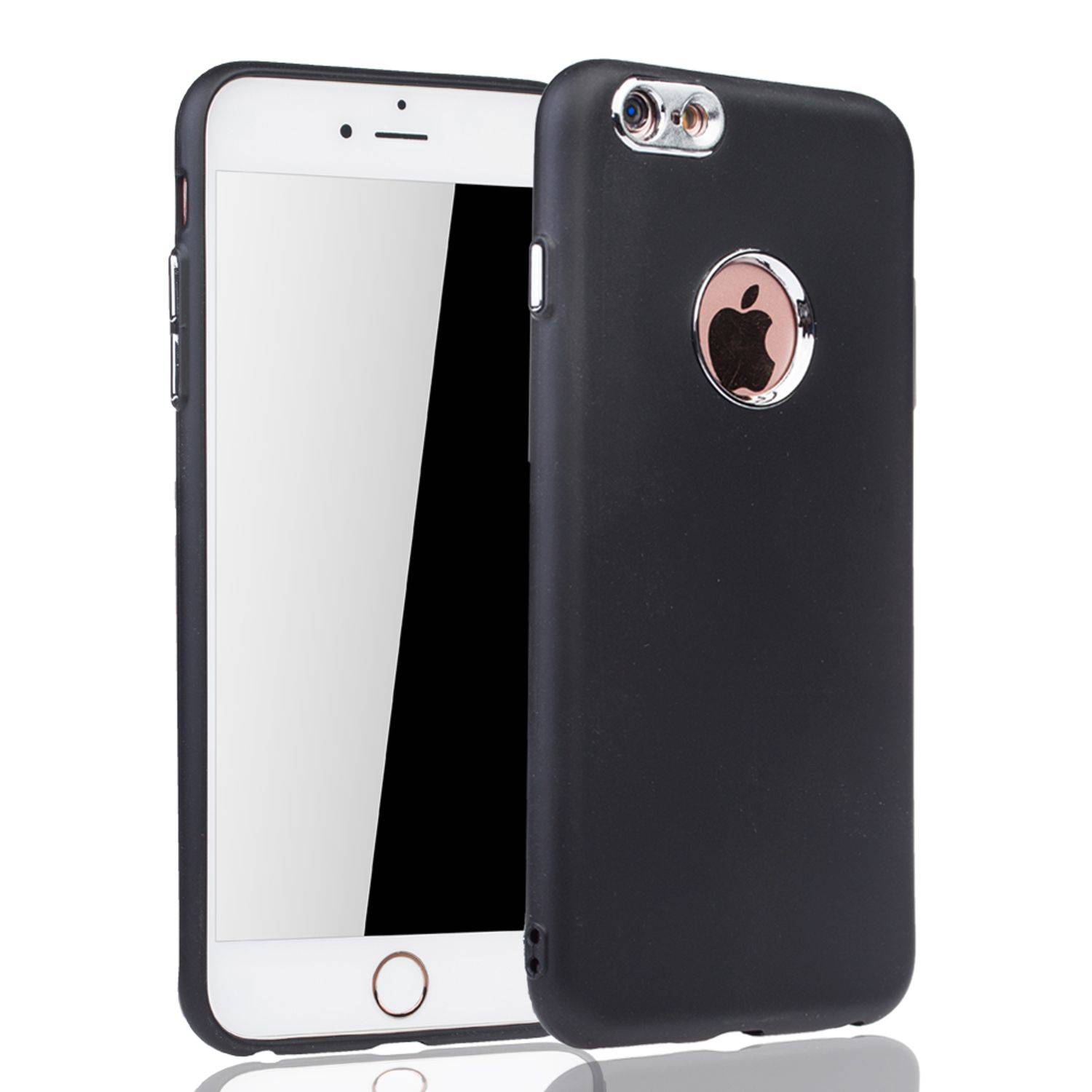 Apple iPhone 6 / 6s Handyhülle Backcover Schwarz