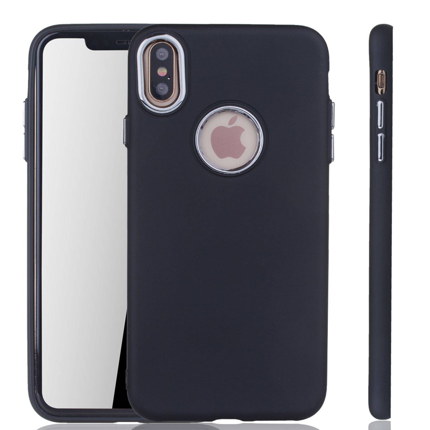 Apple iPhone XS Max Handyhülle Backcover Schwarz