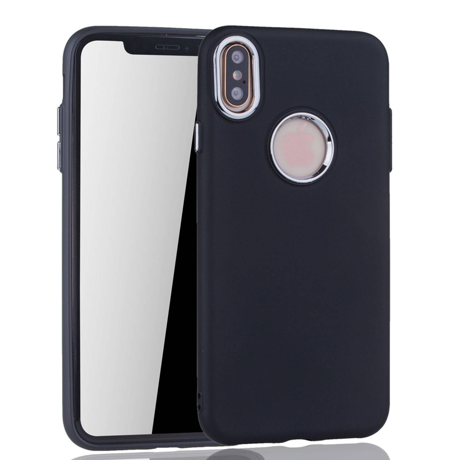 Apple iPhone XS Max Handyhülle Backcover Schwarz