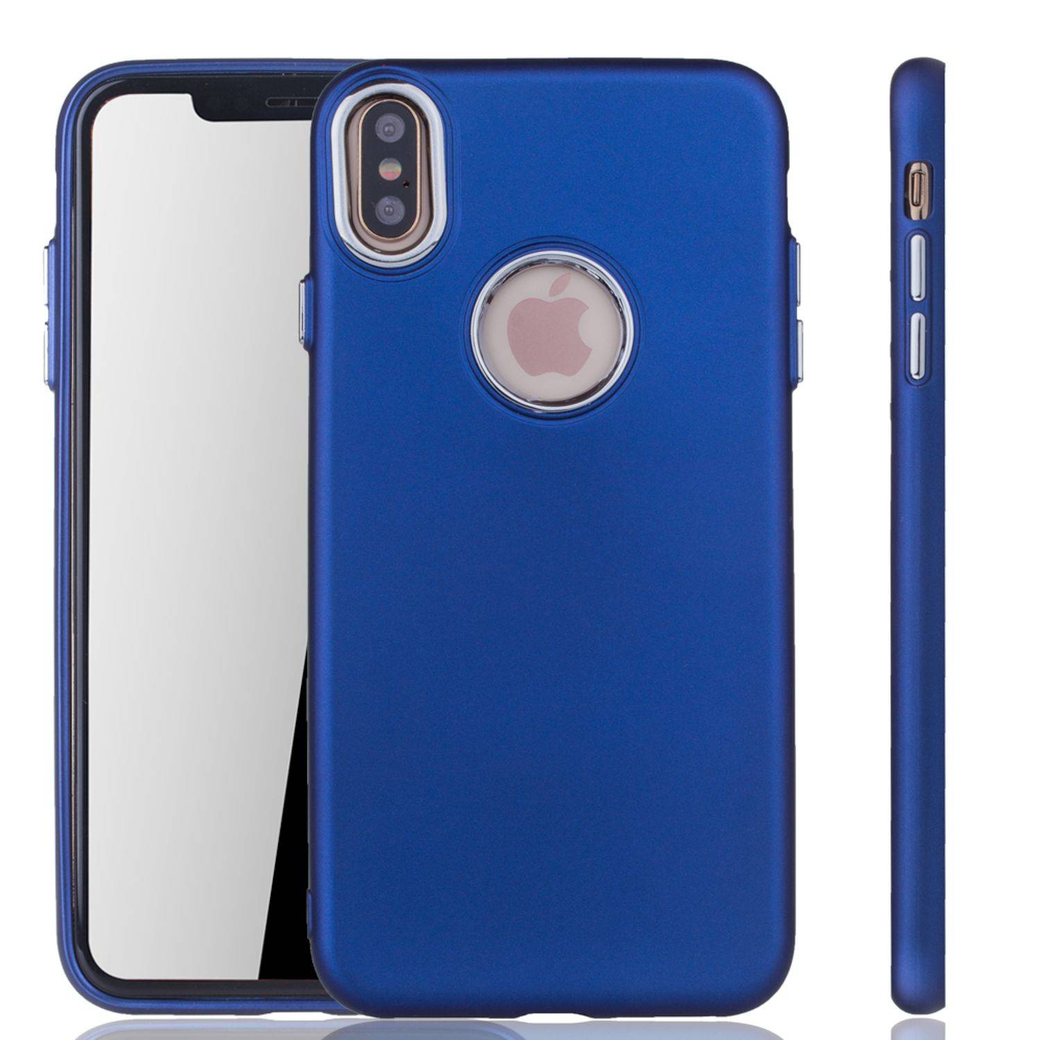 Apple iPhone XS Max Handyhülle Backcover Blau