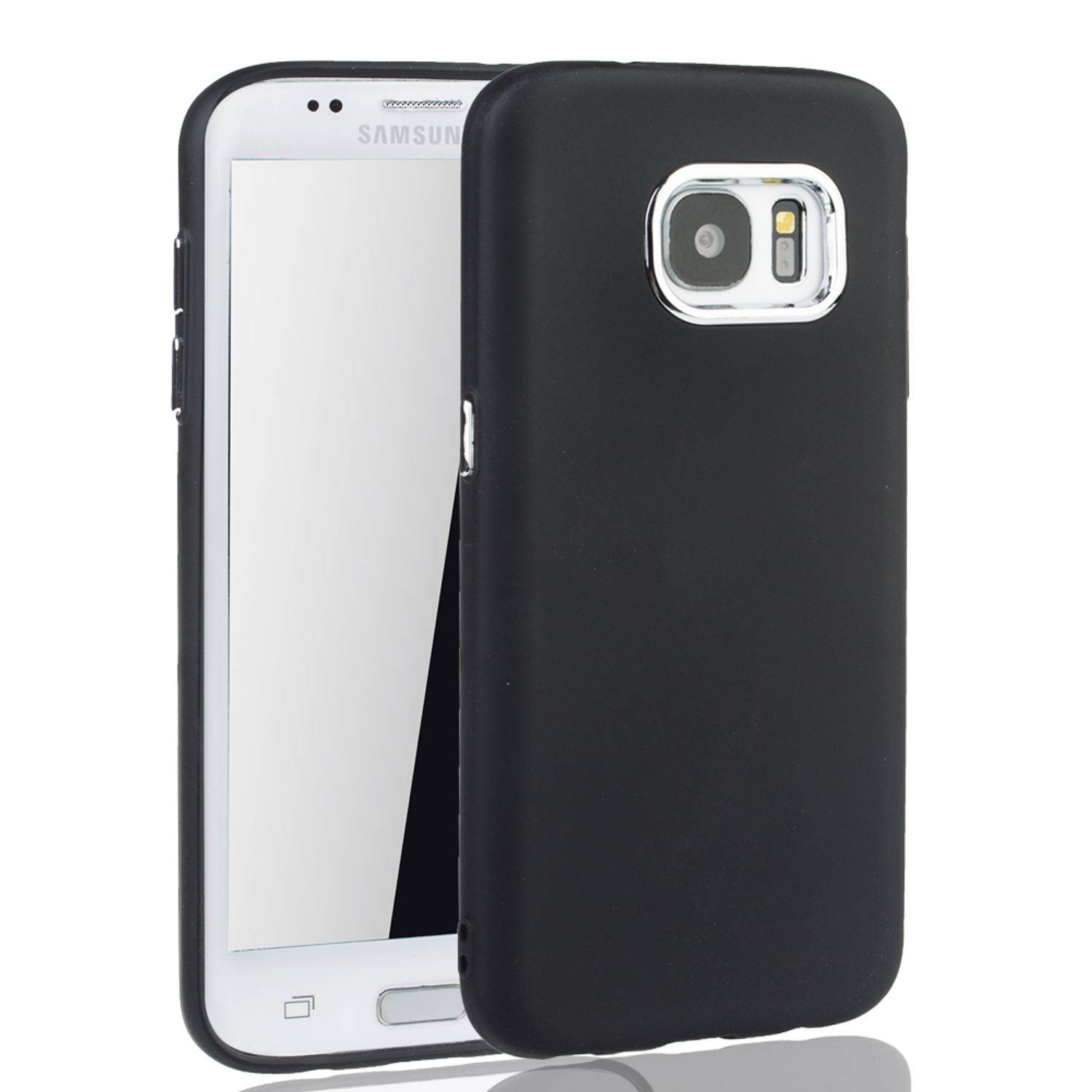 Samsung Galaxy S7 Edge Handyhülle Backcover Schwarz