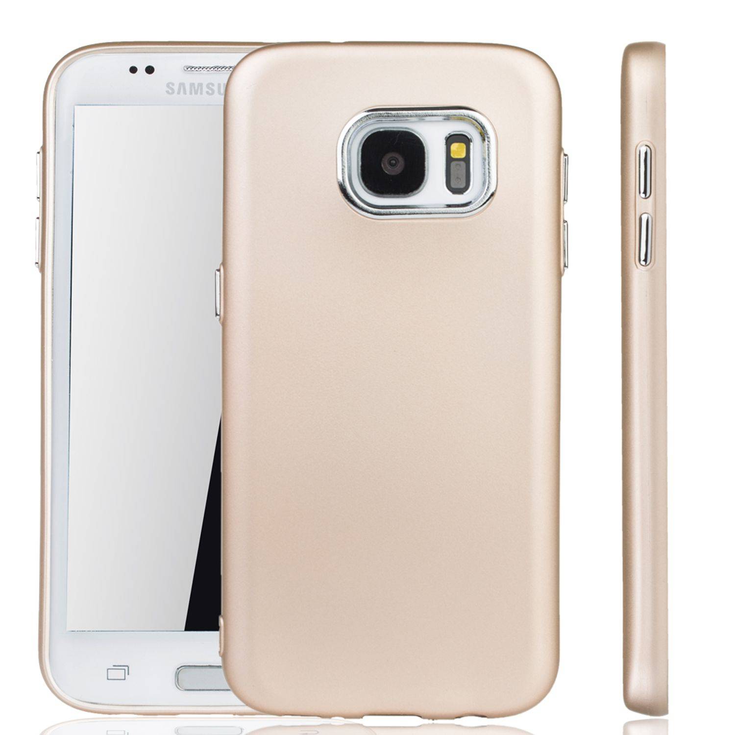 Samsung Galaxy S7 Edge Handyhülle Backcover Gold