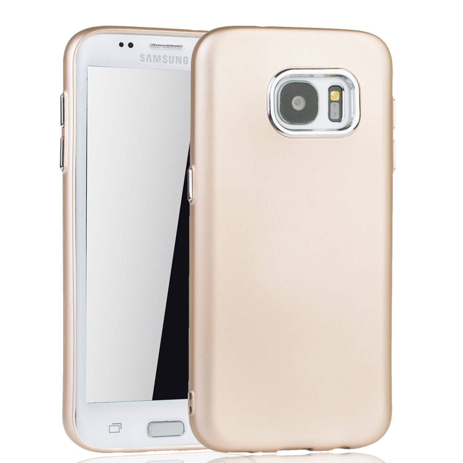 Samsung Galaxy S7 Edge Handyhülle Backcover Gold