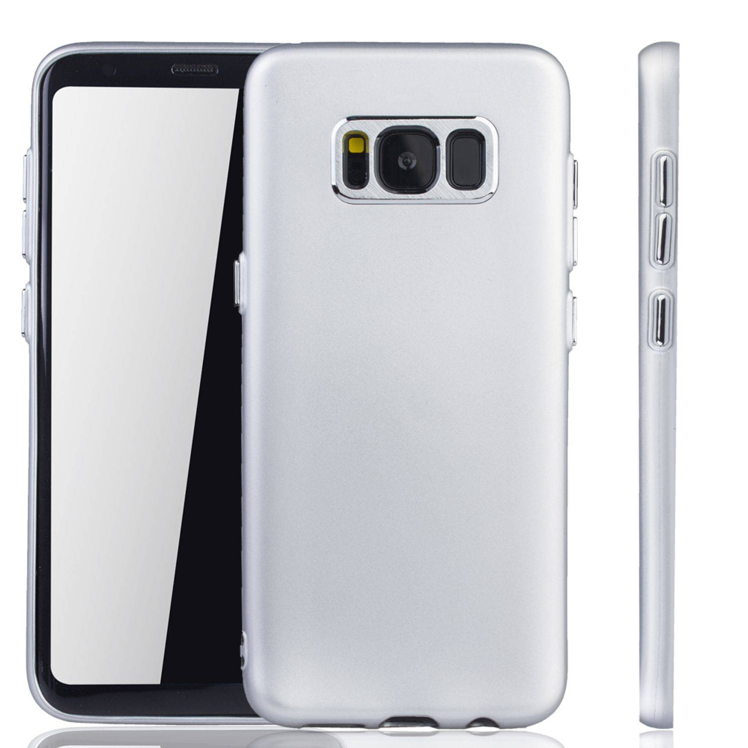 Samsung Galaxy S8 Plus Handyhülle Backcover Silber