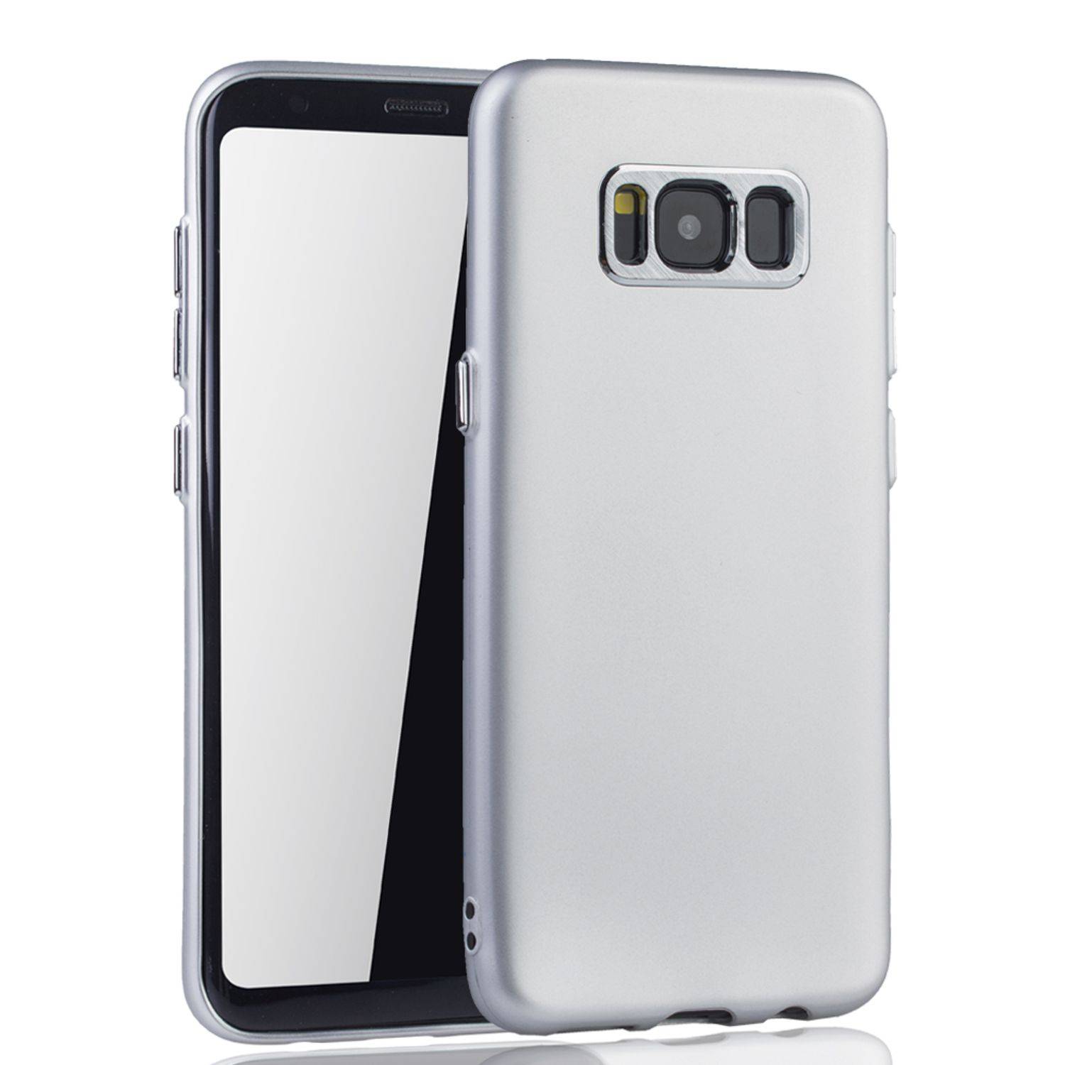 Samsung Galaxy S8 Plus Handyhülle Backcover Silber